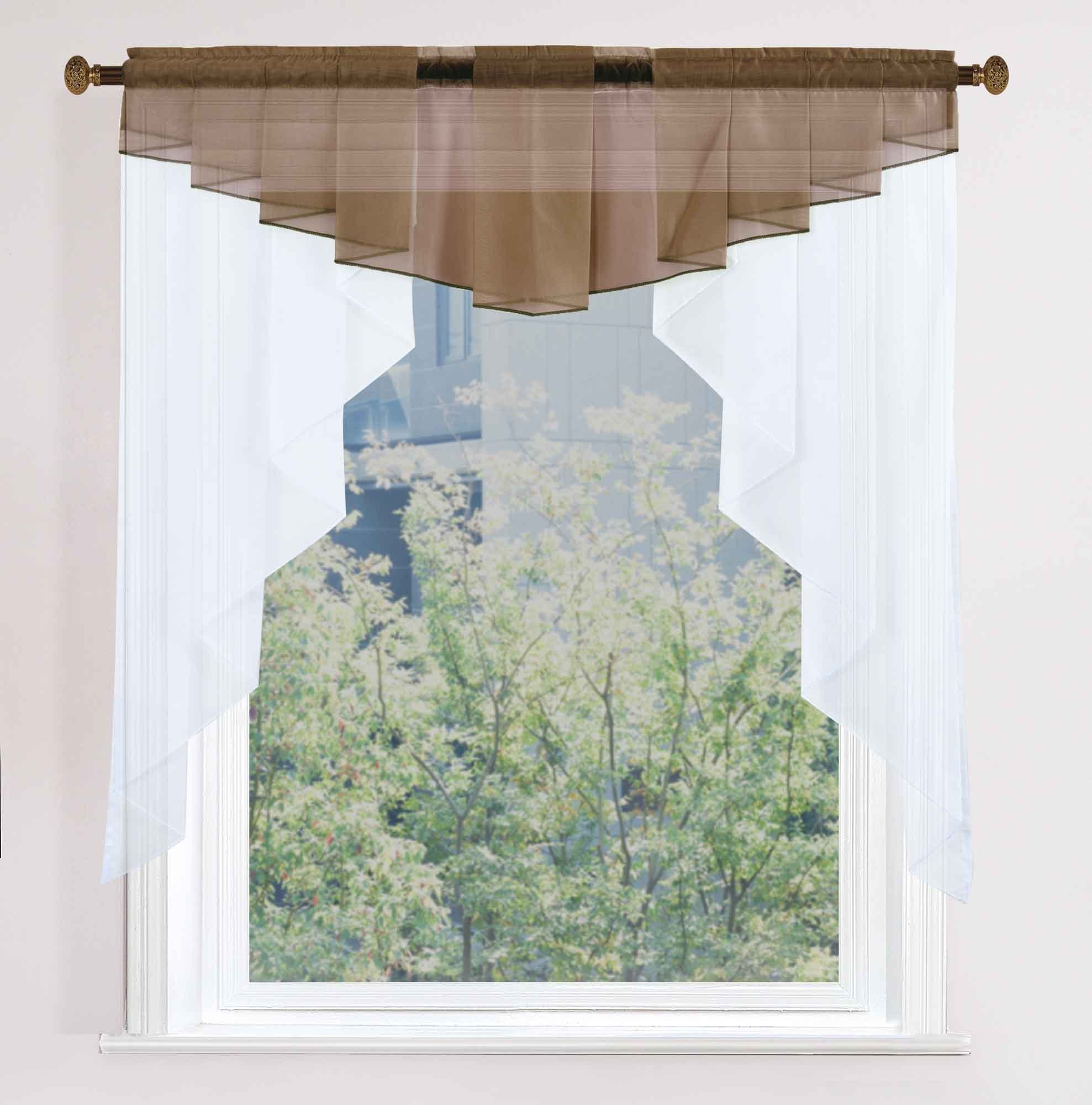 Gardinenbox Scheibengardine, Stangendurchzug, transparent, Voile, M-Bogen U günstig online kaufen