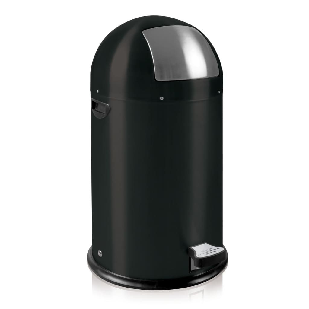 Eko Mülleimer Tretmülleimer Kickcan 33 L Mattschwarz