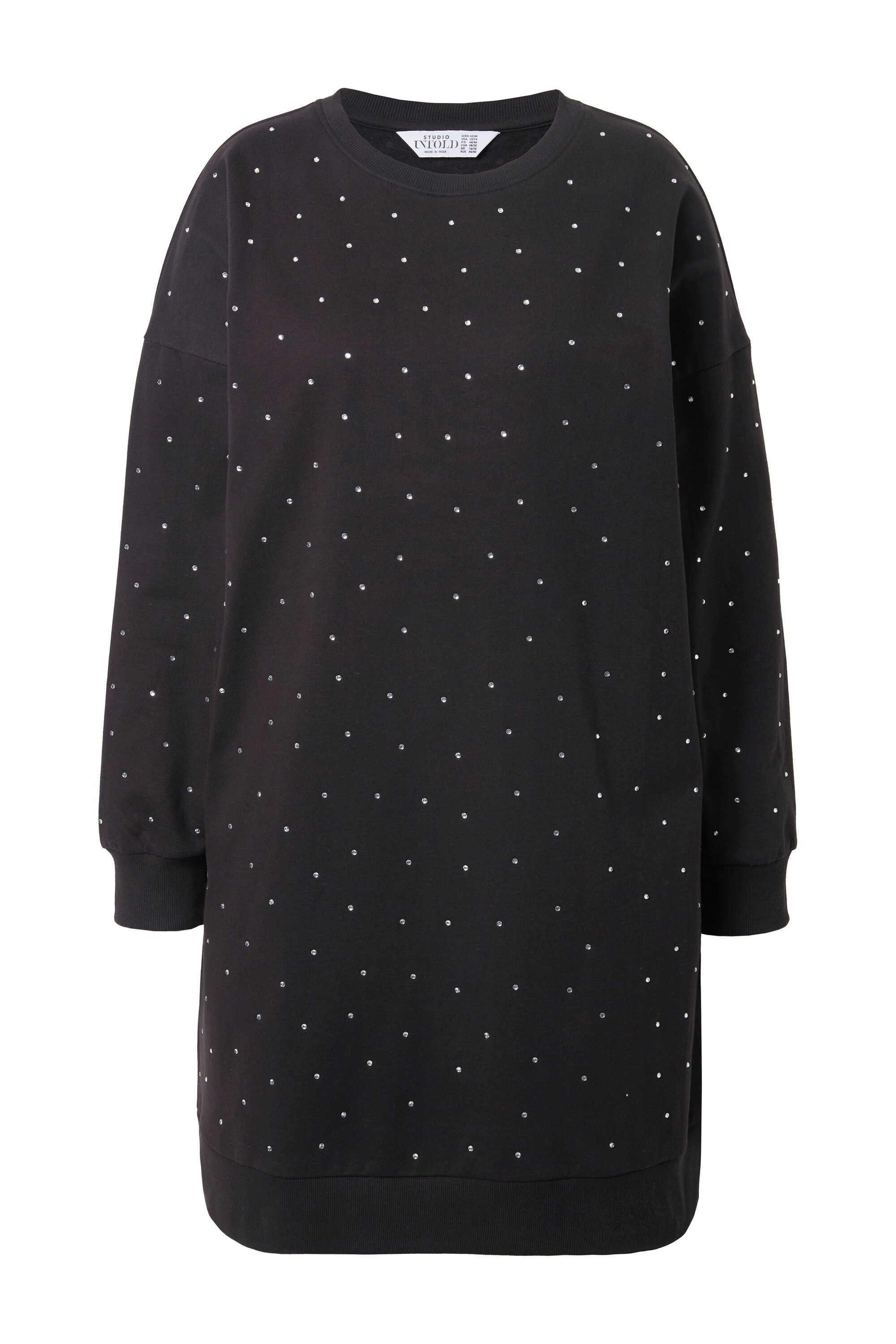 Studio Untold Midikleid Sweatkleid oversized Ziersteinchen günstig online kaufen