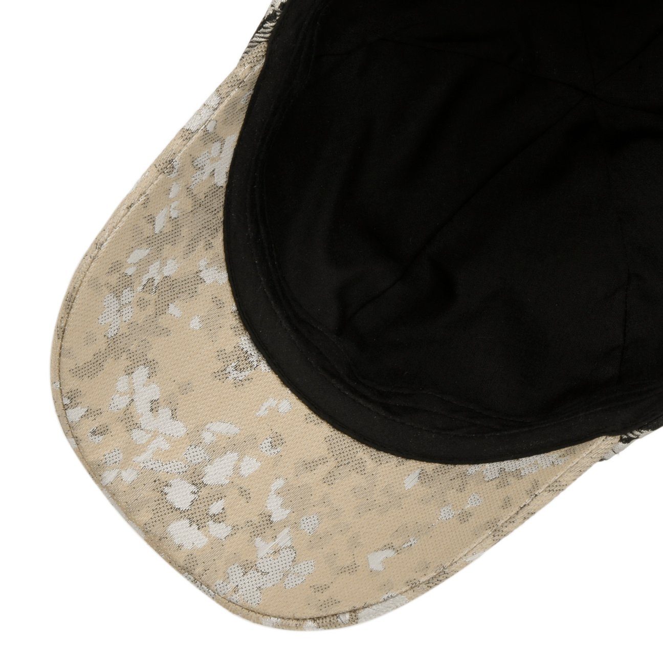 Baseball schwarz-beige Cap Metallschnalle Seeberger Cap (1-St)