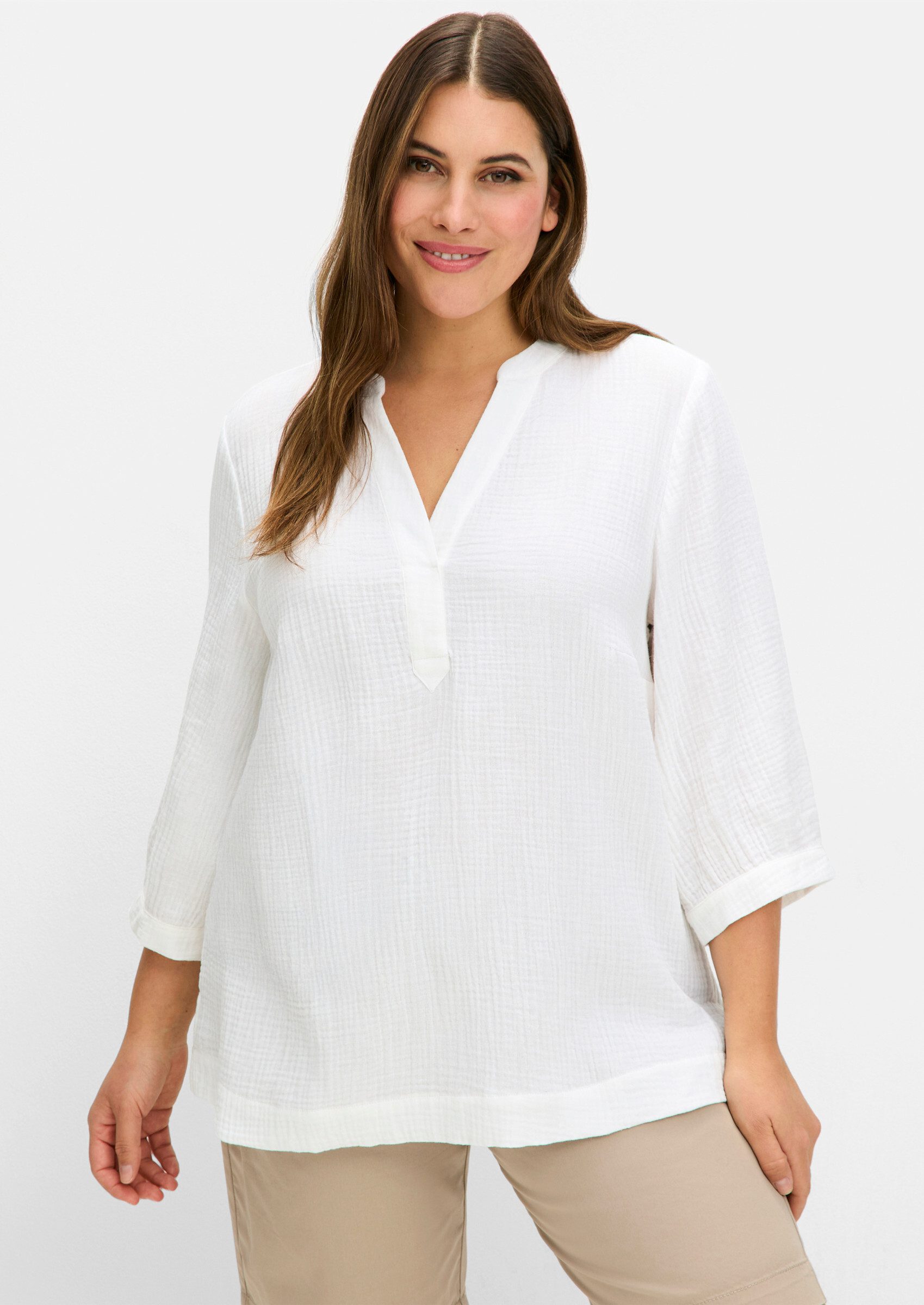 Sheego Klassische Bluse Tunika günstig online kaufen