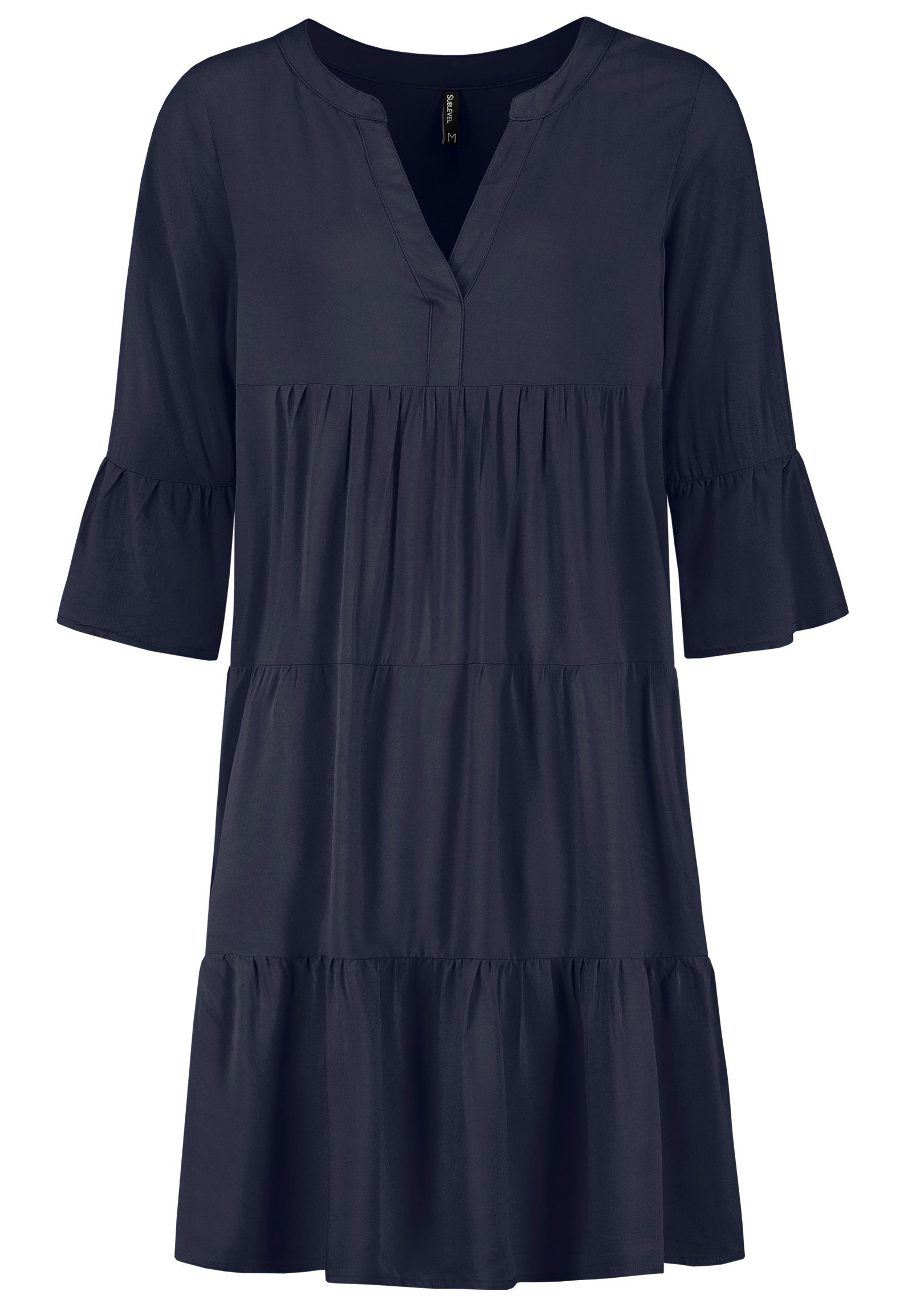 SUBLEVEL Strandkleid Sublevel Damen Kleid Strandkleid Sommerkleid 100% Viskose MIT VOLANTS