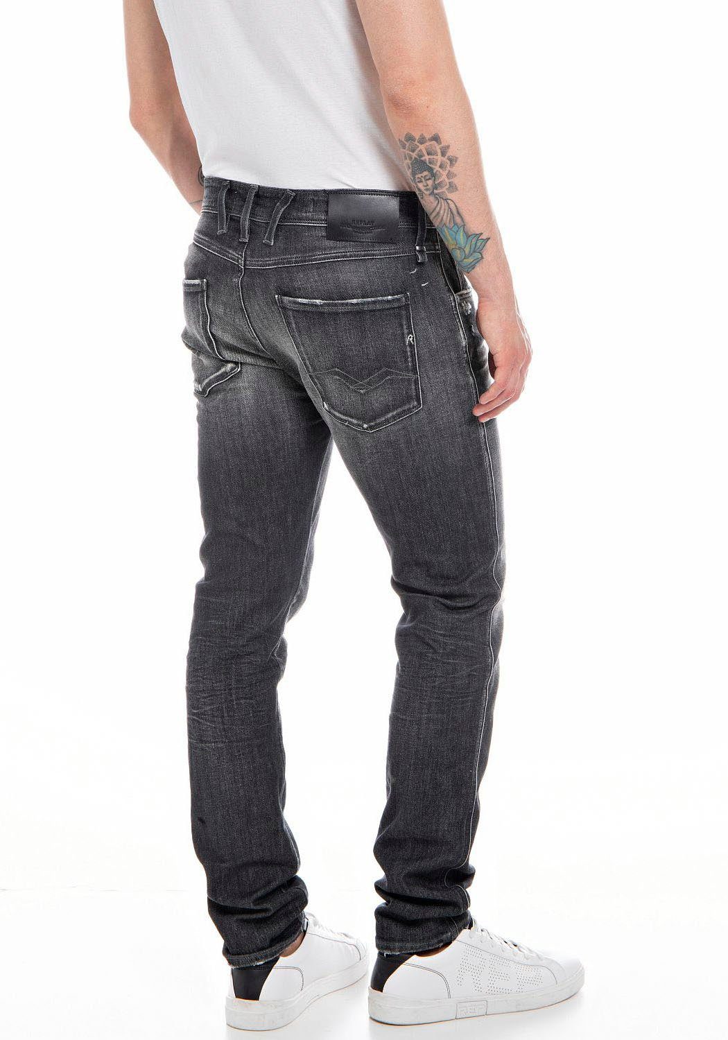grey Anbass Slim-fit-Jeans dark Replay