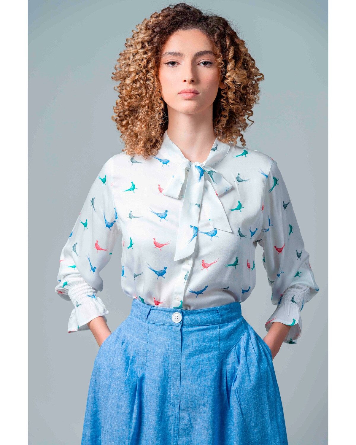 Langarmbluse Bluse Evie