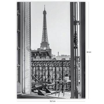 Close Up Poster Eiffelturm Kunstdruck Din A3 29,7 x 42 cm