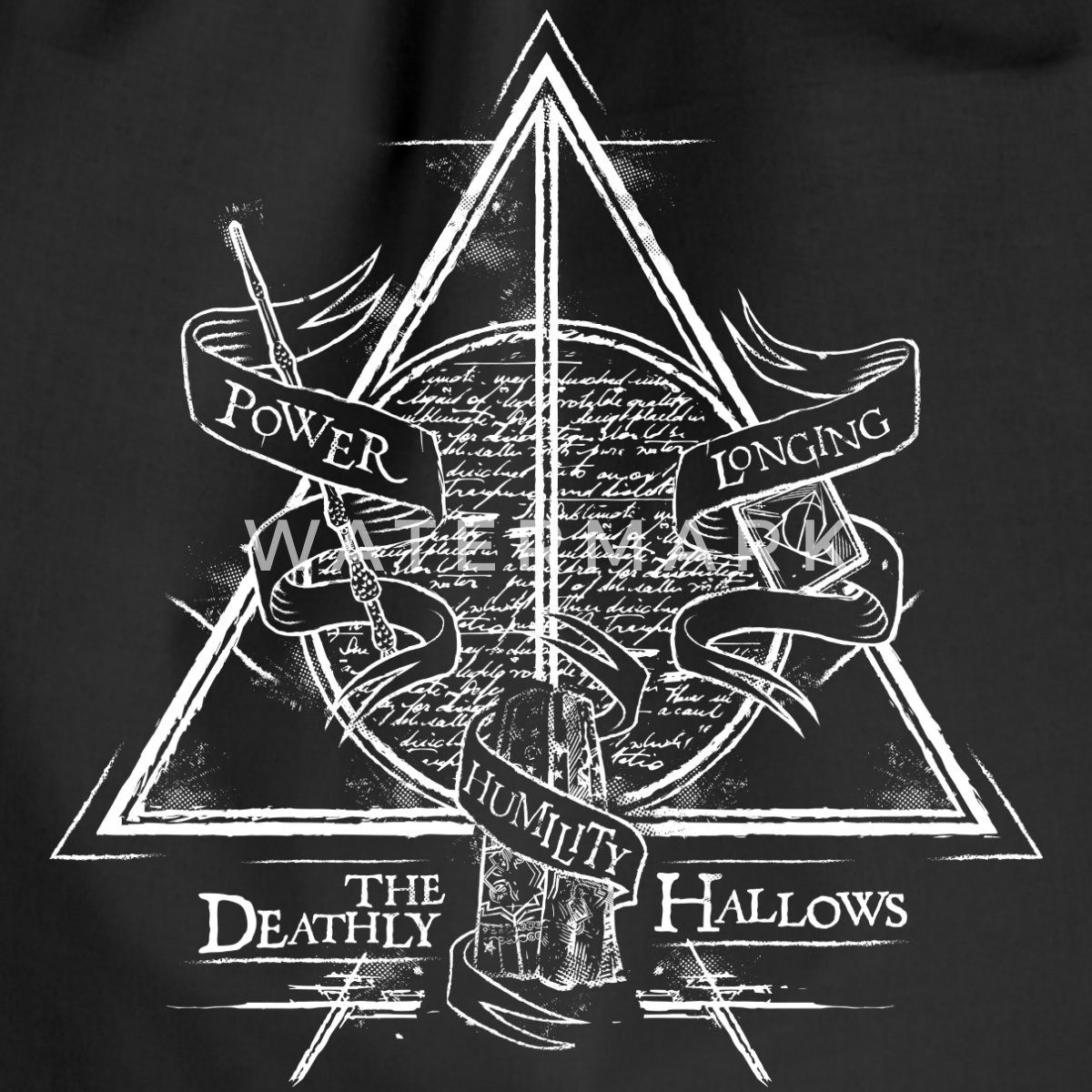 Spreadshirt Turnbeutel Harry Potter The Deathly Hallows Turnbeutel (1-tlg)
