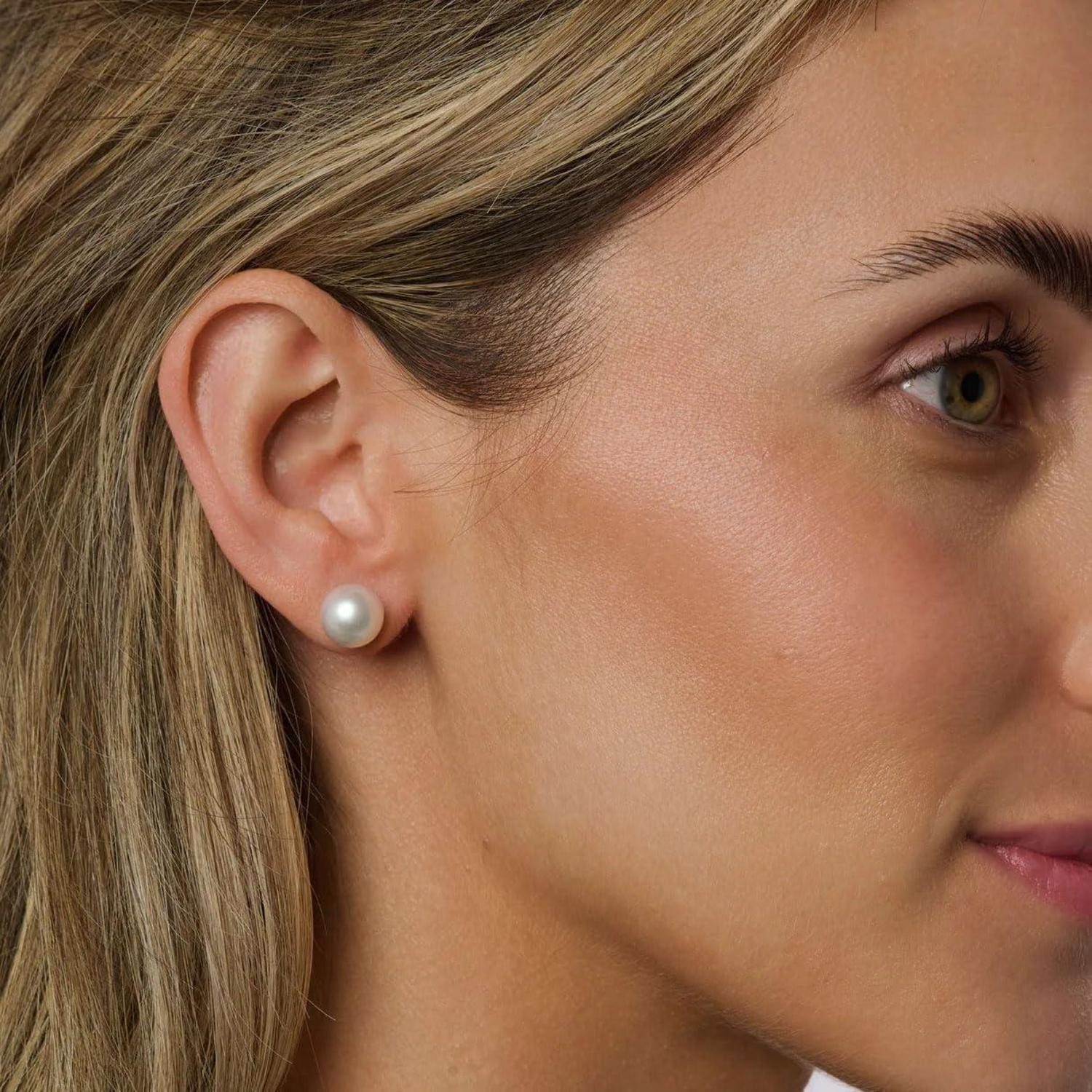 LuxusKollektion Schmuckset Ohrstecker Süßwasserperlen Silber 925 Wasserfest günstig online kaufen