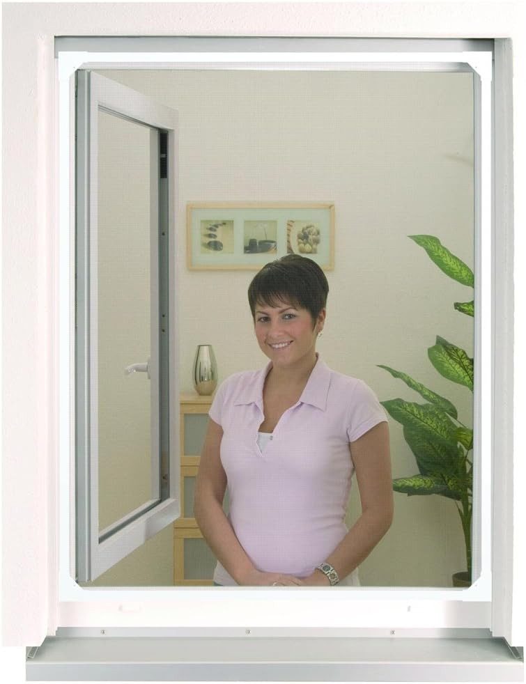 easylife Insektenschutz-Fensterrahmen Easylife PVC Magnetrahmen Fliegengitter Größe:120 x 140 cm,Anthrazit, (1-St) – Bild 3 von 3