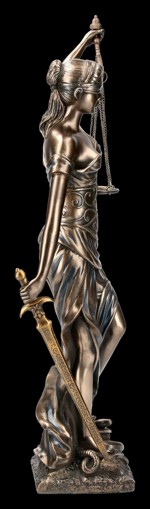 Justitia - Figuren GmbH mittel Dekoobjekt Statue Gartenfigur Dekoratonsfigur - MystiCalls Shop