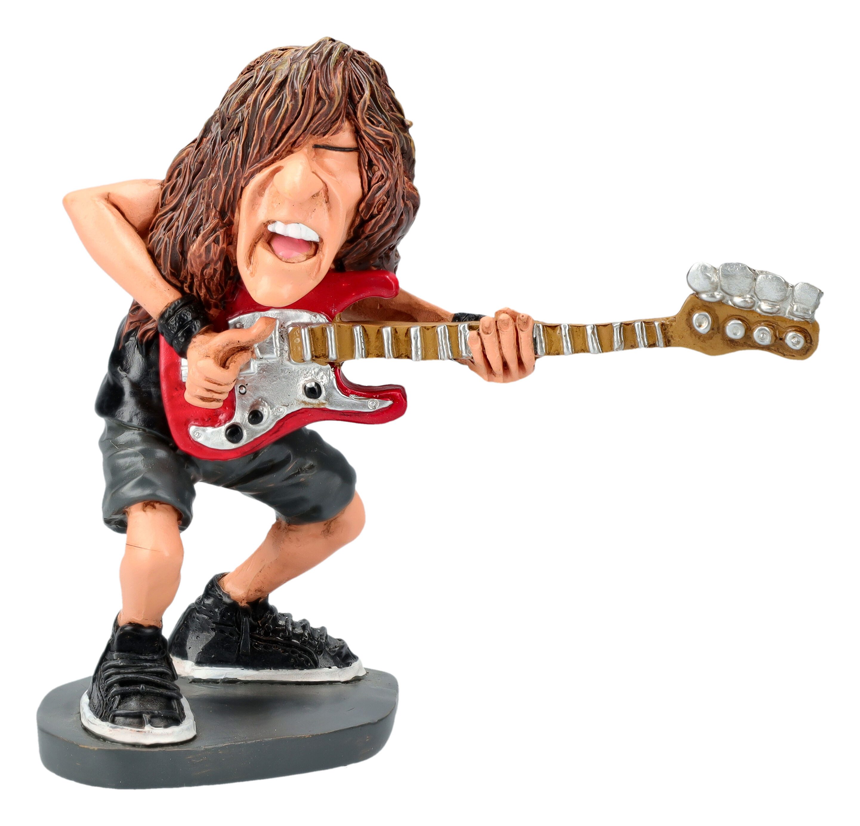 Dekofigur Lustige Rockstar Figur - Bassist Steve - Dekofigur Warren Stratford