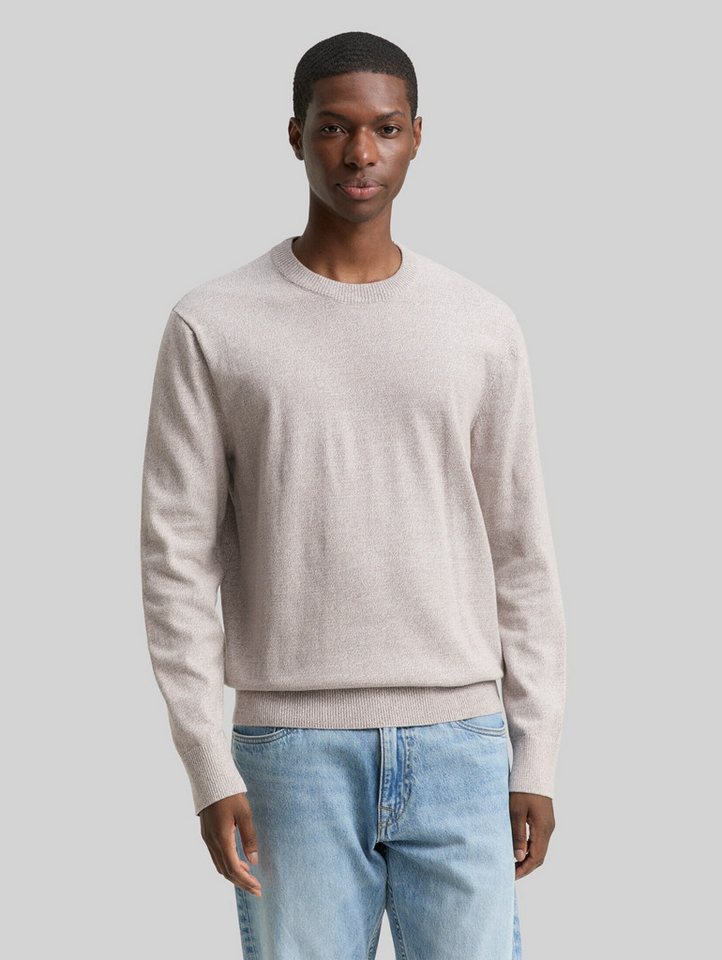 TOM TAILOR Denim Strickpullover Pullover & Strickjacken Basic Strickpullover aus Baumwolle