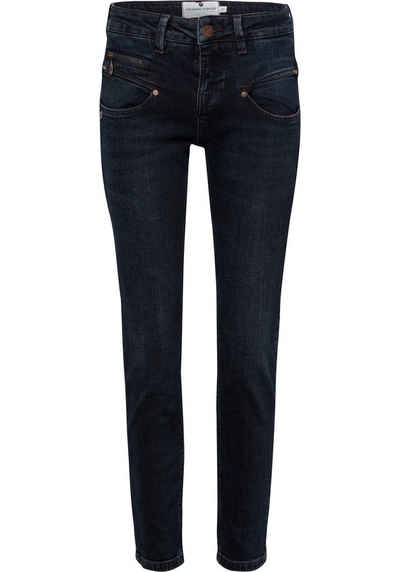 Freeman T. Porter Ankle-Jeans mit Deko-Zippertaschen