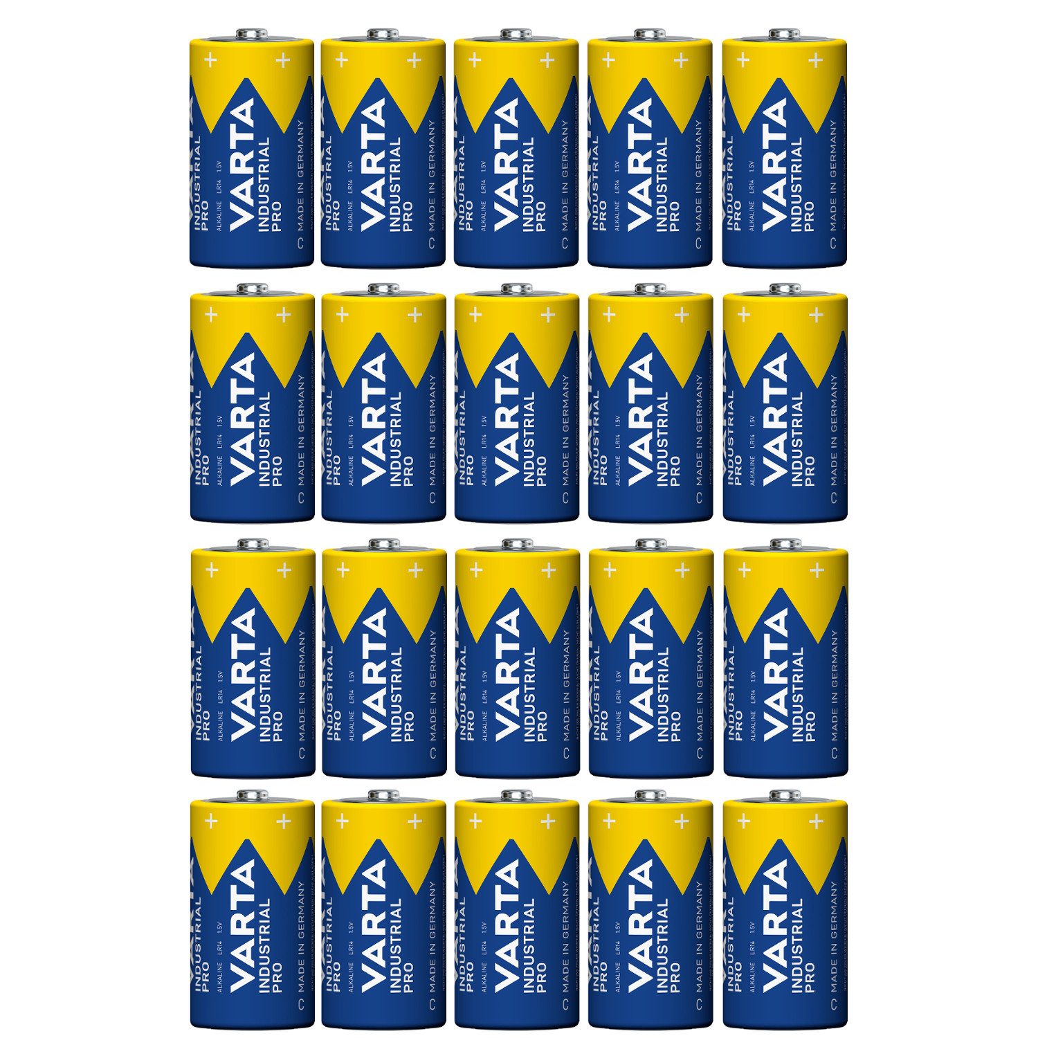 VARTA LR14 / C 4014 Alkalibatterie Batterie, (20 St), C (R14)