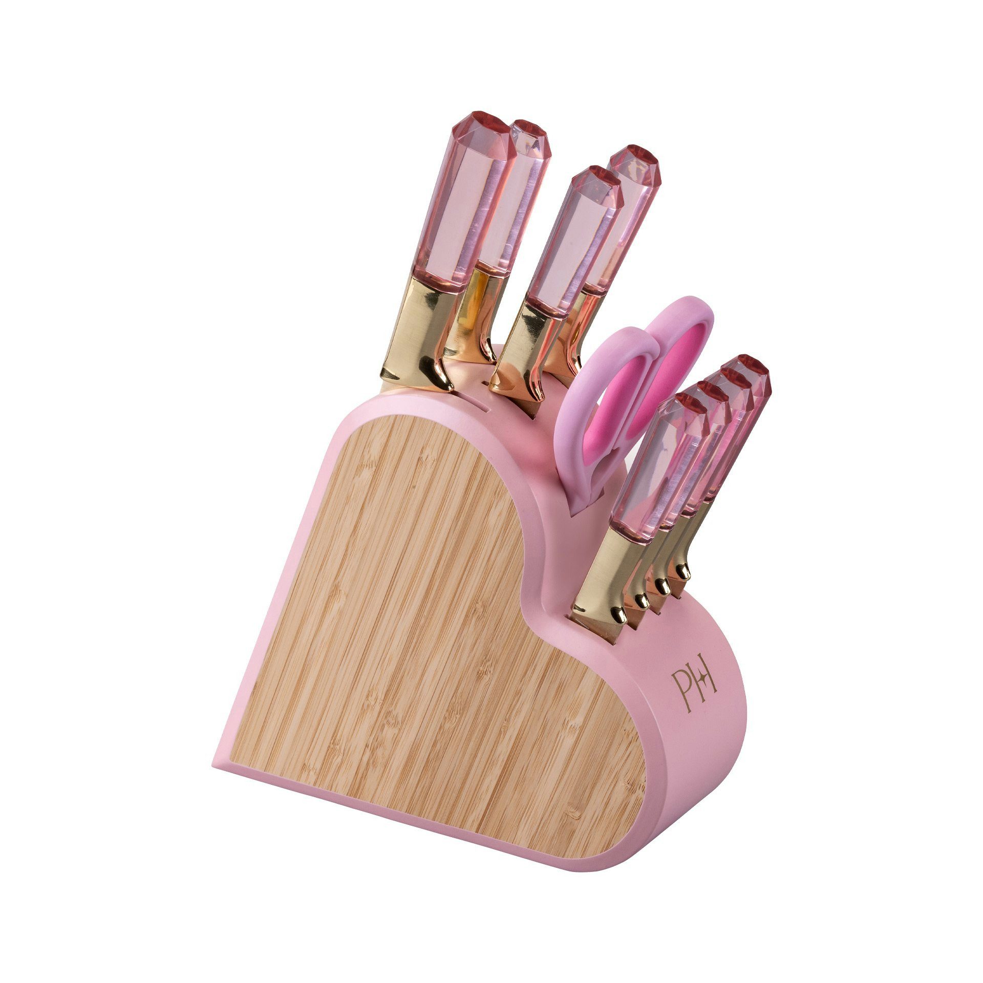 Paris Hilton Messerblock Set, Küchenmesser, Kochmesser, Schälmesser, Universalmesser