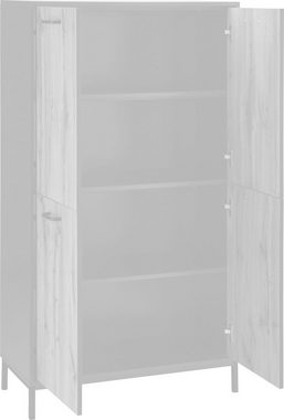 Places of Style Aktenschrank Rocco Einlegeboden hinter jedem Türenpaar, Griffe aus Metall, Höhe 150,5 cm