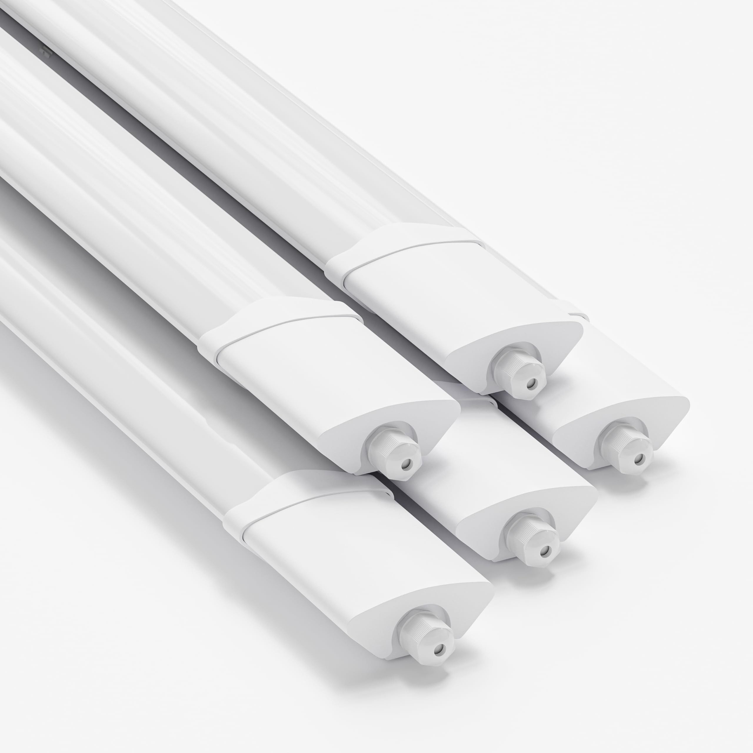 LQWELL LED Wandleuchte LED Feuchtraumleuchte LED Deckenleuchte Garage Werkstattbeleuchtung, 2 Farbtemperaturen (4000K/6500K), 4000K Neutralweiß/6500K Kaltweiß, Hochfestem ABS+Polycarbonat-Material Integriertes Lichtquellendesign, für Keller, Garage, Werkstatt, Lager und feuchte, staubige Räume