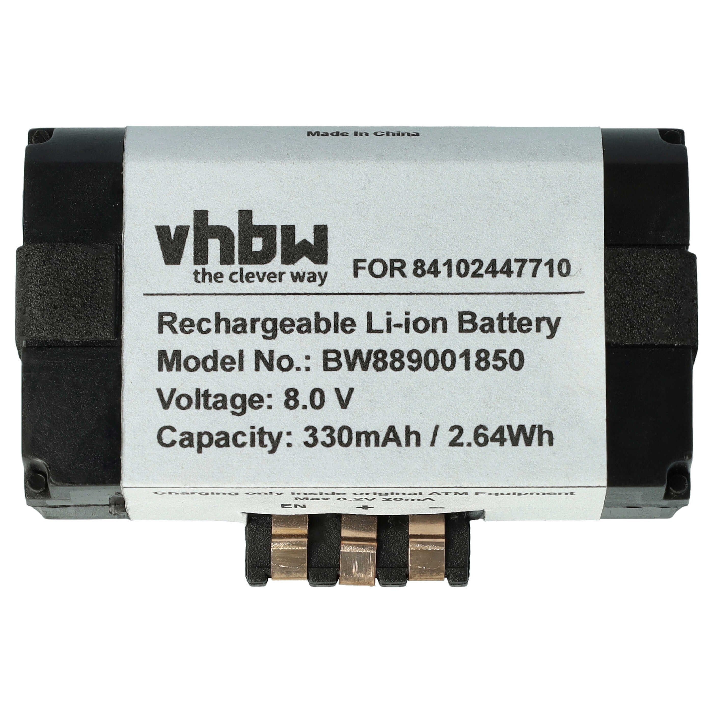 vhbw Akku passend für BMW 5er G30 530i (JA51/B48), 530dX (JD11/B57), 530d Akku Akku Li-Ion 330 mAh (8 V), Leistungsfähiger Austausch-Akku für das Steuergerät in Ihrem Auto