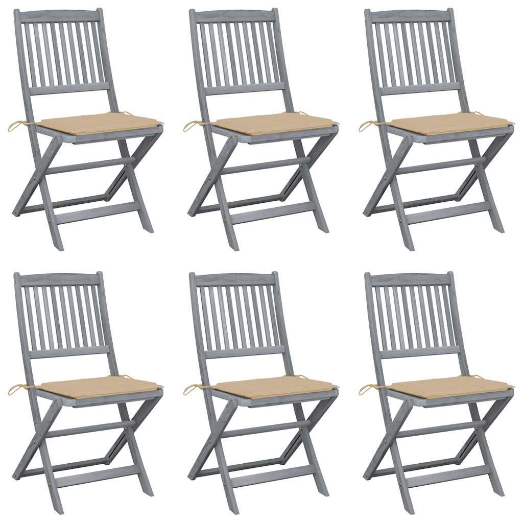 vidaXL Gartenstuhl Klappbare Gartenstühle 6 Stk. günstig online kaufen