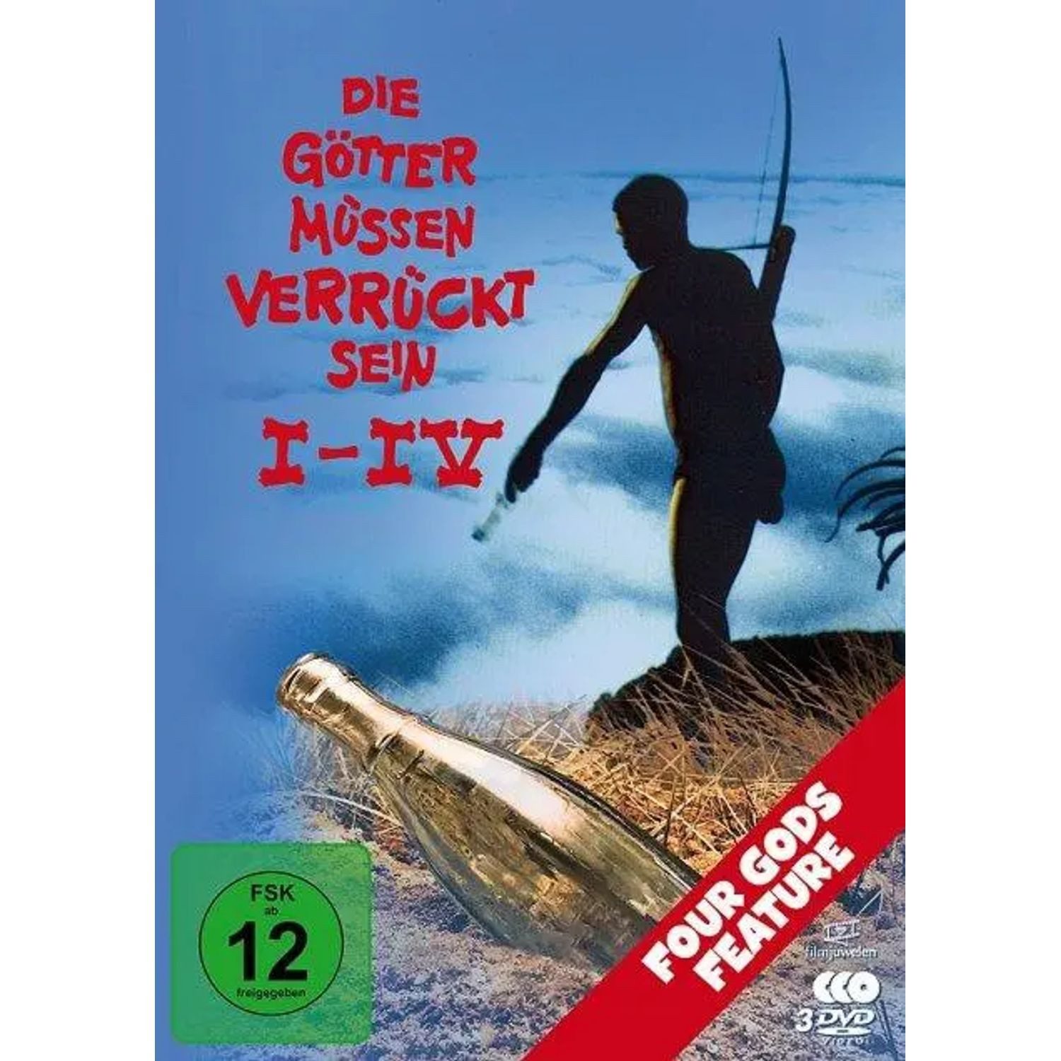 DVD Die Götter müssen verrückt sein I-IV / Four Gods Feature (4 DVDs)