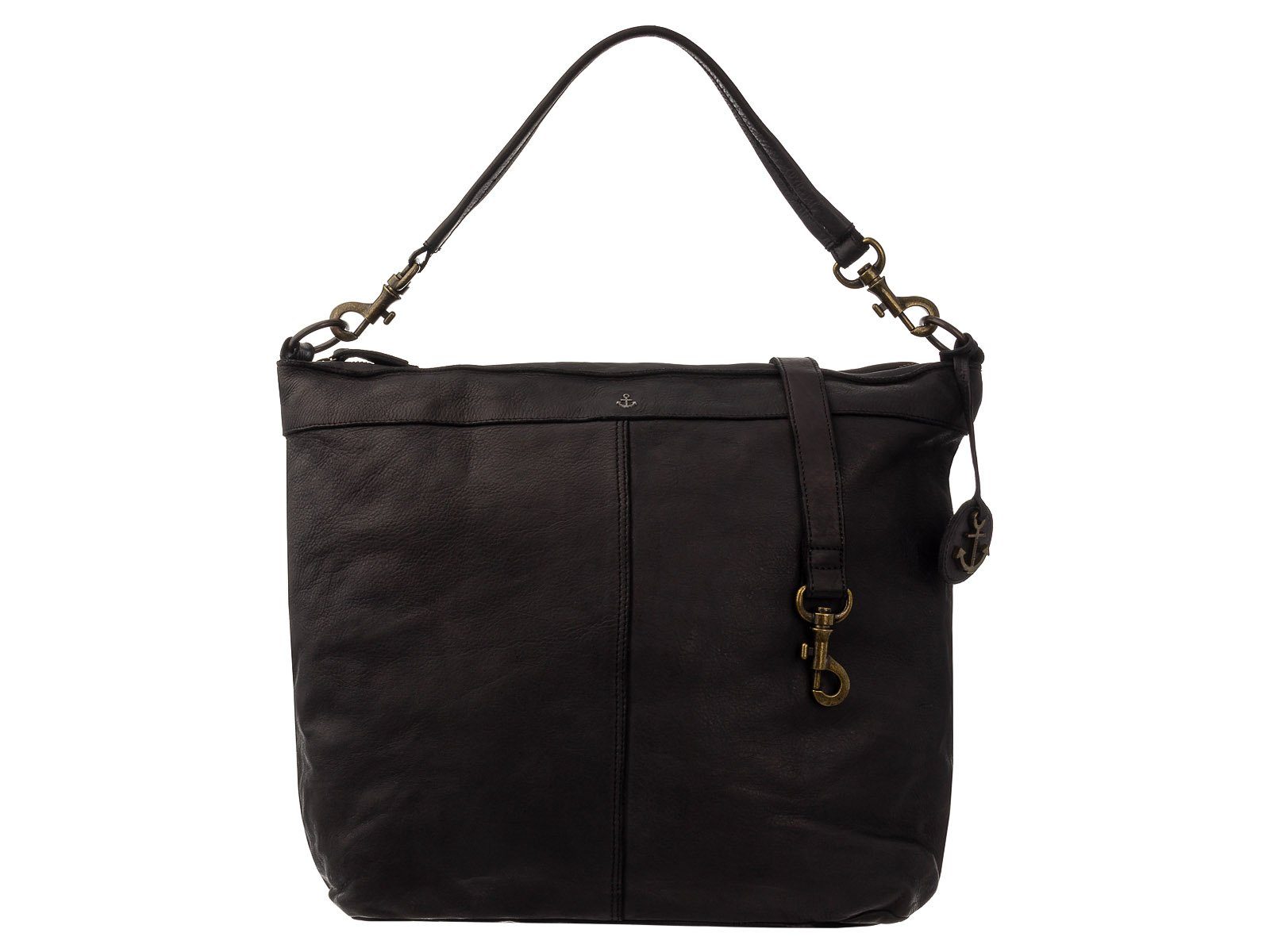 HARBOUR 2nd Shopper Vicky 2 Leder Hobobag (ein Stück, 1-tlg., ca. B/H/T 46/35/14 cm), gewaschenes Leder