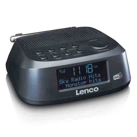 Lenco CR-605BK - Radio mit DAB+ und UKW-Radio Uhrenradio