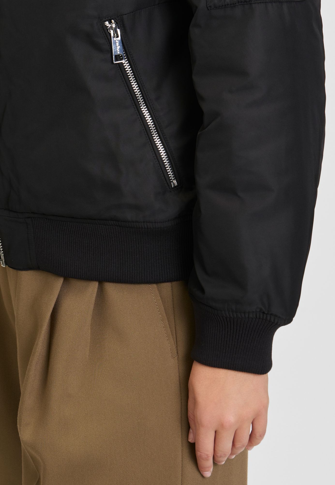 COVERED Bomberjacke Bonnie2 L60396CO Ärmeltasche, Bottlesteppung innen, bedruckte Paspel, Rippstehkragen