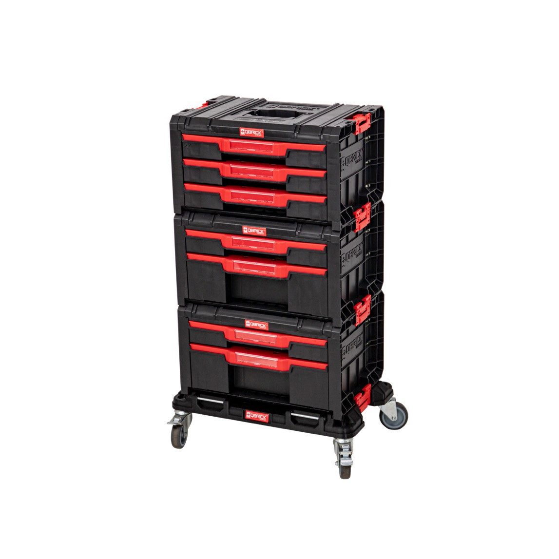 QBRICK System Werkzeugkoffer PRO Drawer Workshop Set 1 2.0 + 2x Drawer 2 Toolbox + 1x Drawer 3 Too