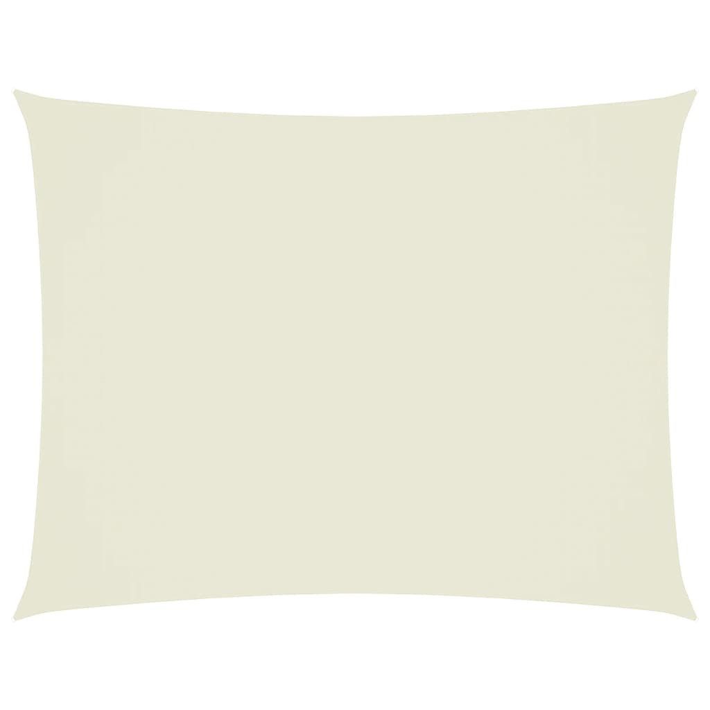 vidaXL Sonnensegel Sonnensegel Oxford-Gewebe Rechteckig 3x6 m Creme, (1-tlg)