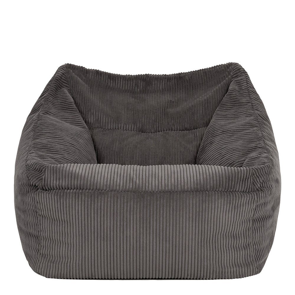 Sitzsack Riesen grau „Morgan“ Sitzsack Cord Sessel icon aus