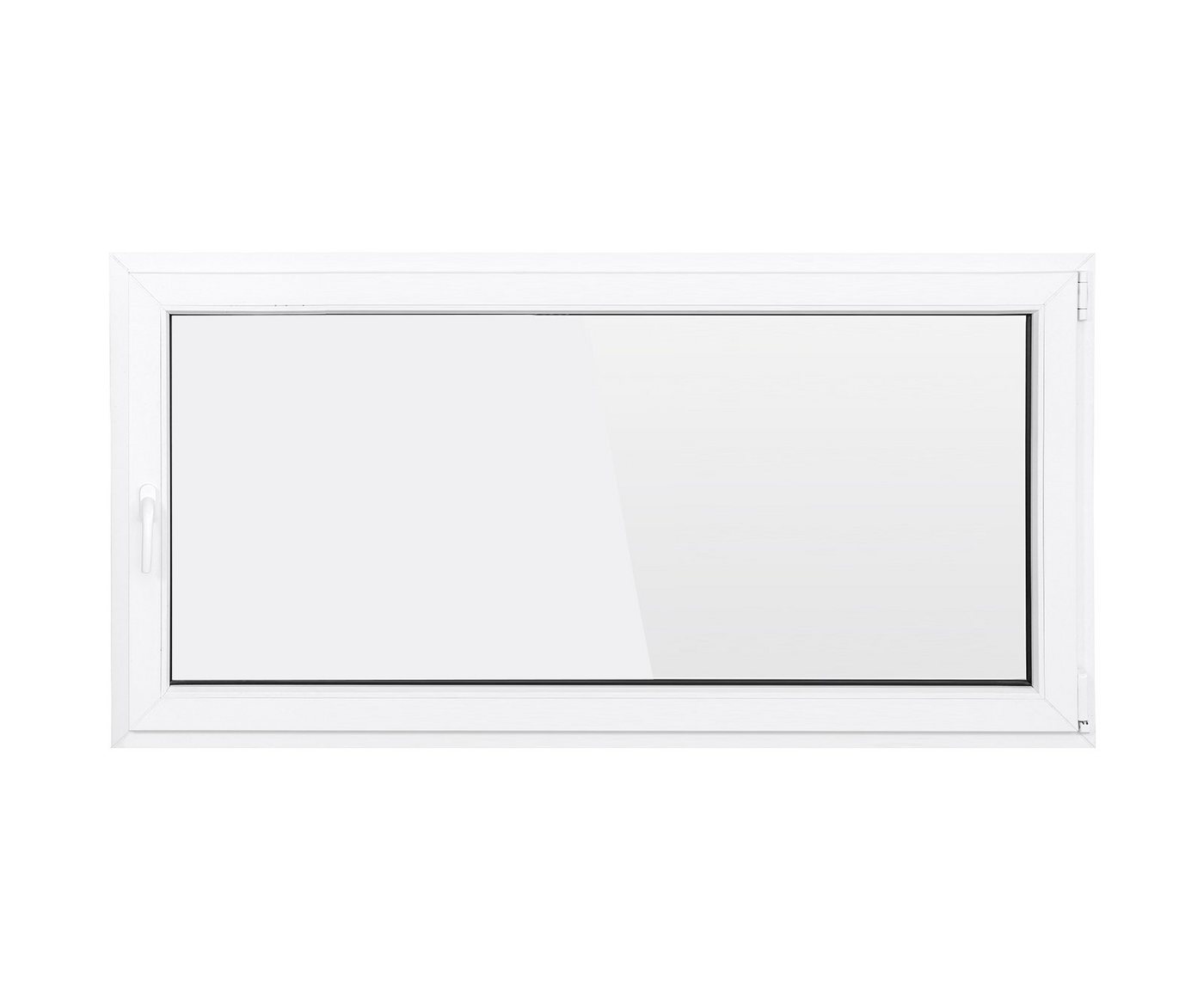 SN DECO GROUP Kellerfenster 1 Flügel, 2-fach Verglasung, weiß, 70 mm Profil, (Set), RC2 Sicherheitsbeschlag, Hochwertiges 5-Kammer-Profil