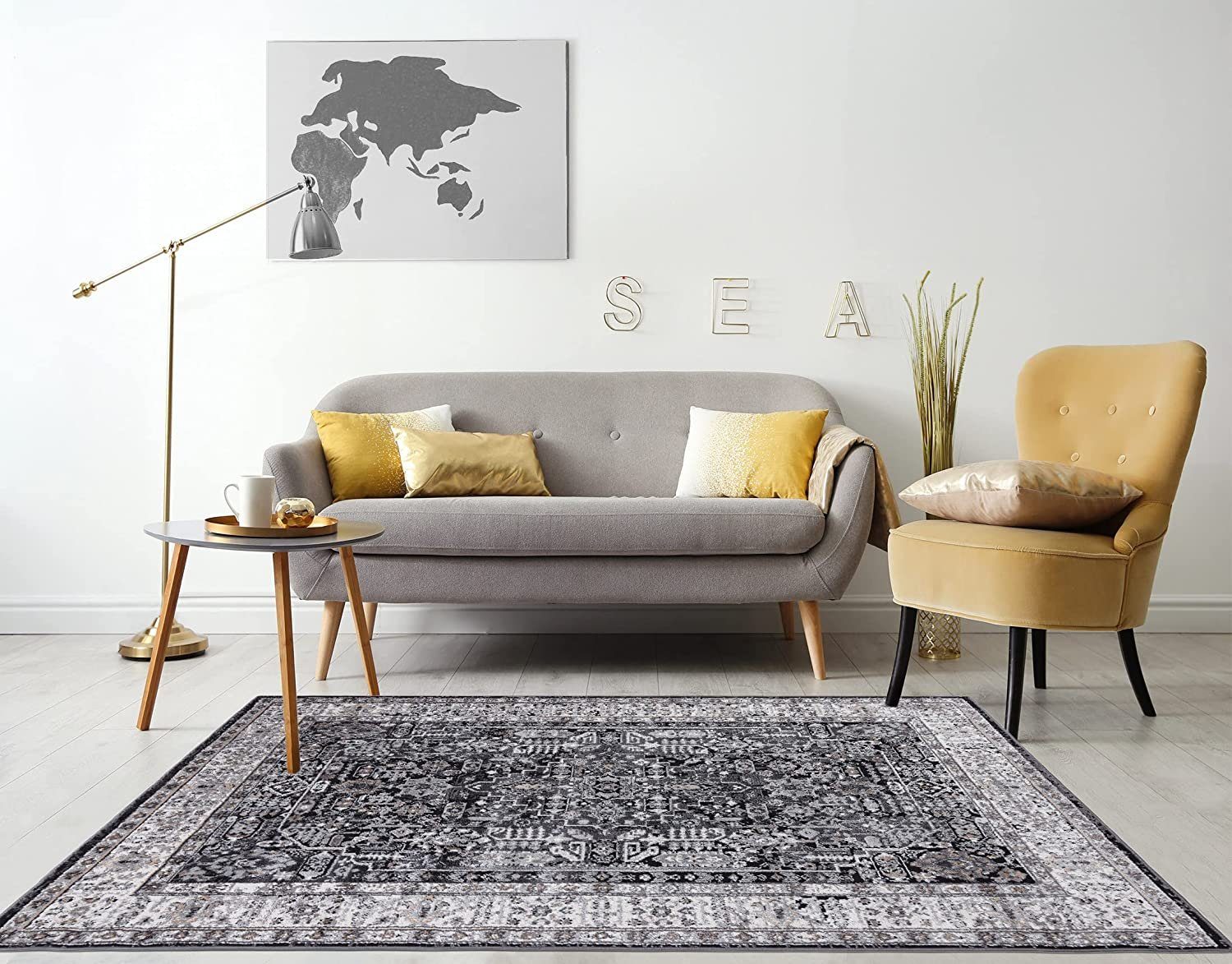 Mazovia Orientteppich DY-IDAHO-ORIENTAL, 80x150, Geometrisch, Vintage, günstig online kaufen