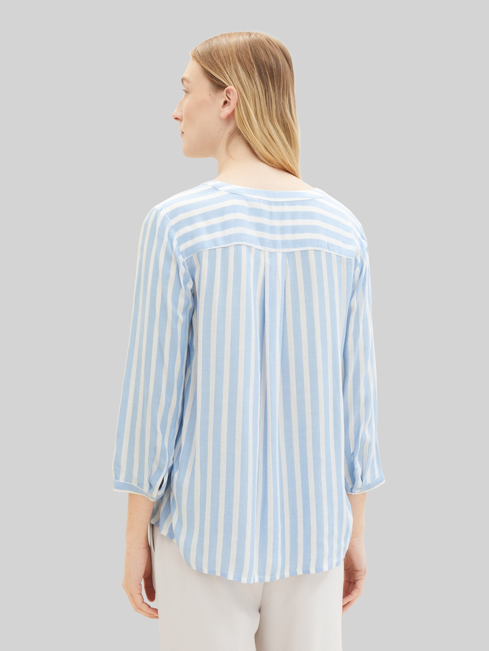 TOM TAILOR Langarmbluse Blusen & Shirts Bluse mit Streifenmuster