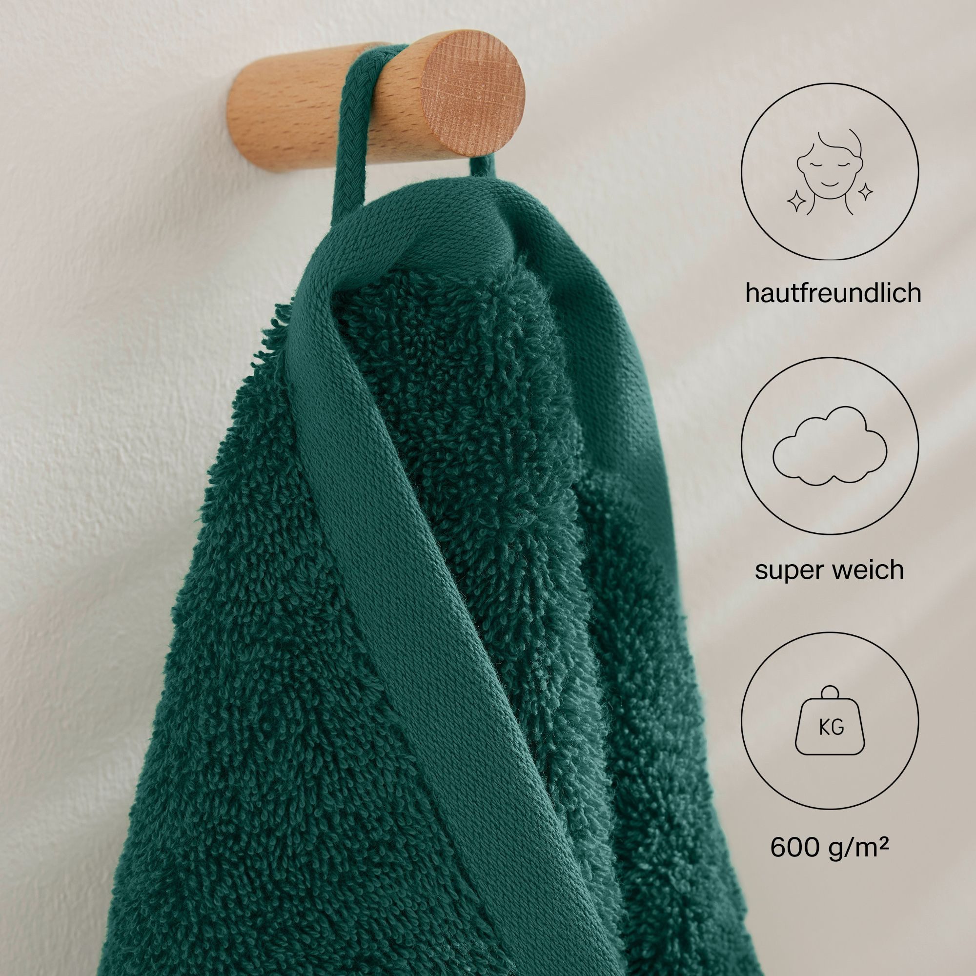 s.Oliver Handtuch Set s.Oliver, Premium Qualität, 600 gr/m², Walkfrottier (Set, 3-St), 1 Gästetuch 30x50 cm, 1 Handtuch 50x100 cm, 1 Duschtuch 70x140 cm