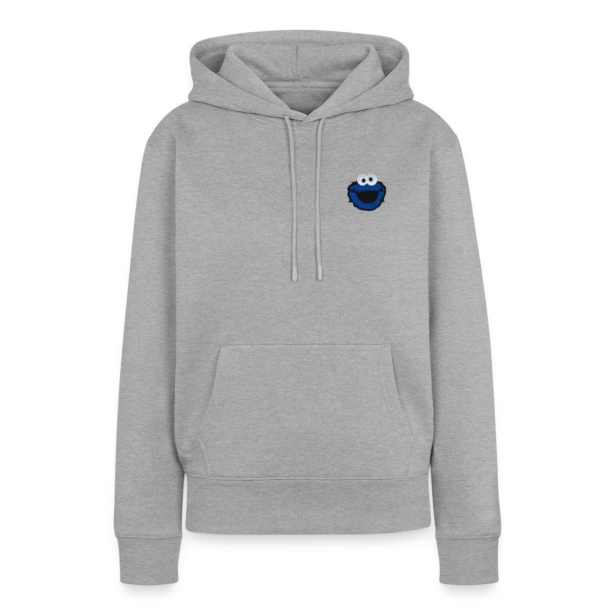 Hoodie Sesamstraße Stick Krümelmonster Damen Premium Hoodie