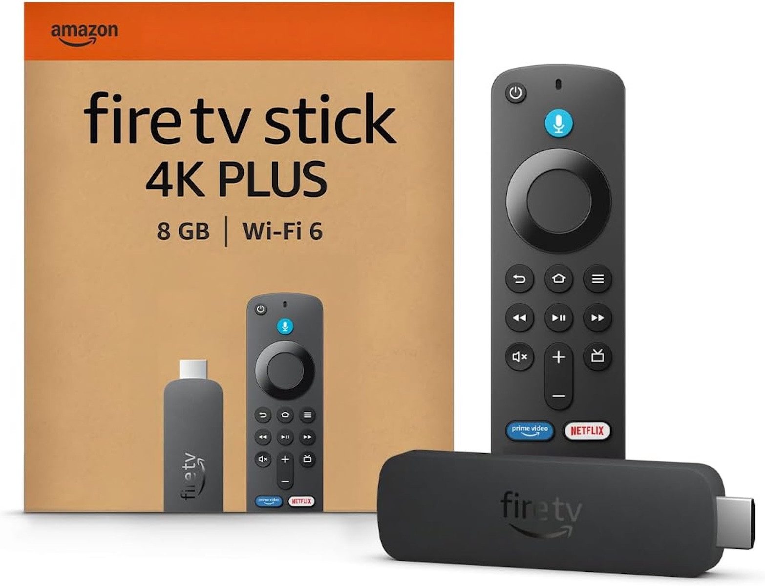Amazon Streaming-Stick Amazon Fire TV Stick 4K Plus, (Packung)