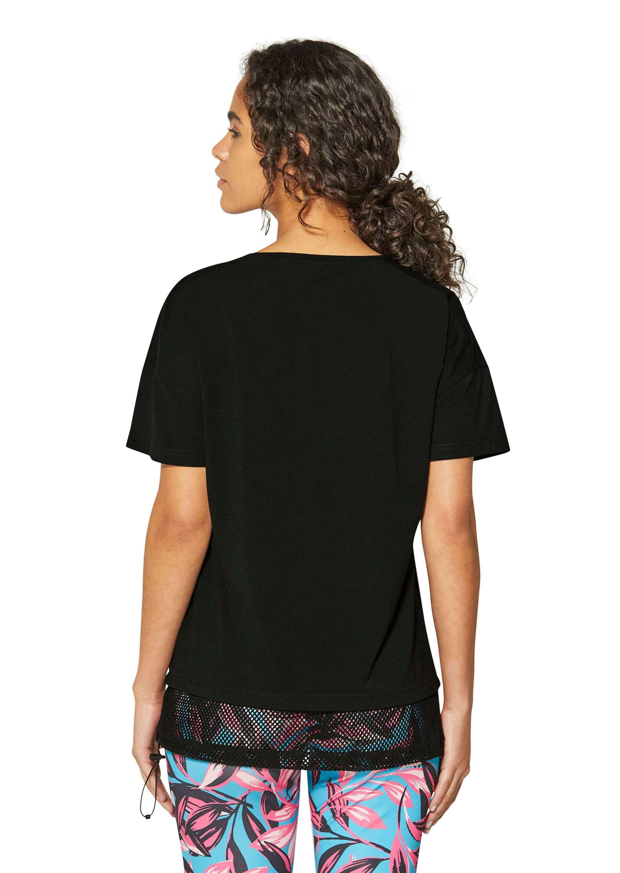 MADELEINE Kurzarmshirt Oversize-Shirt im Materialmix