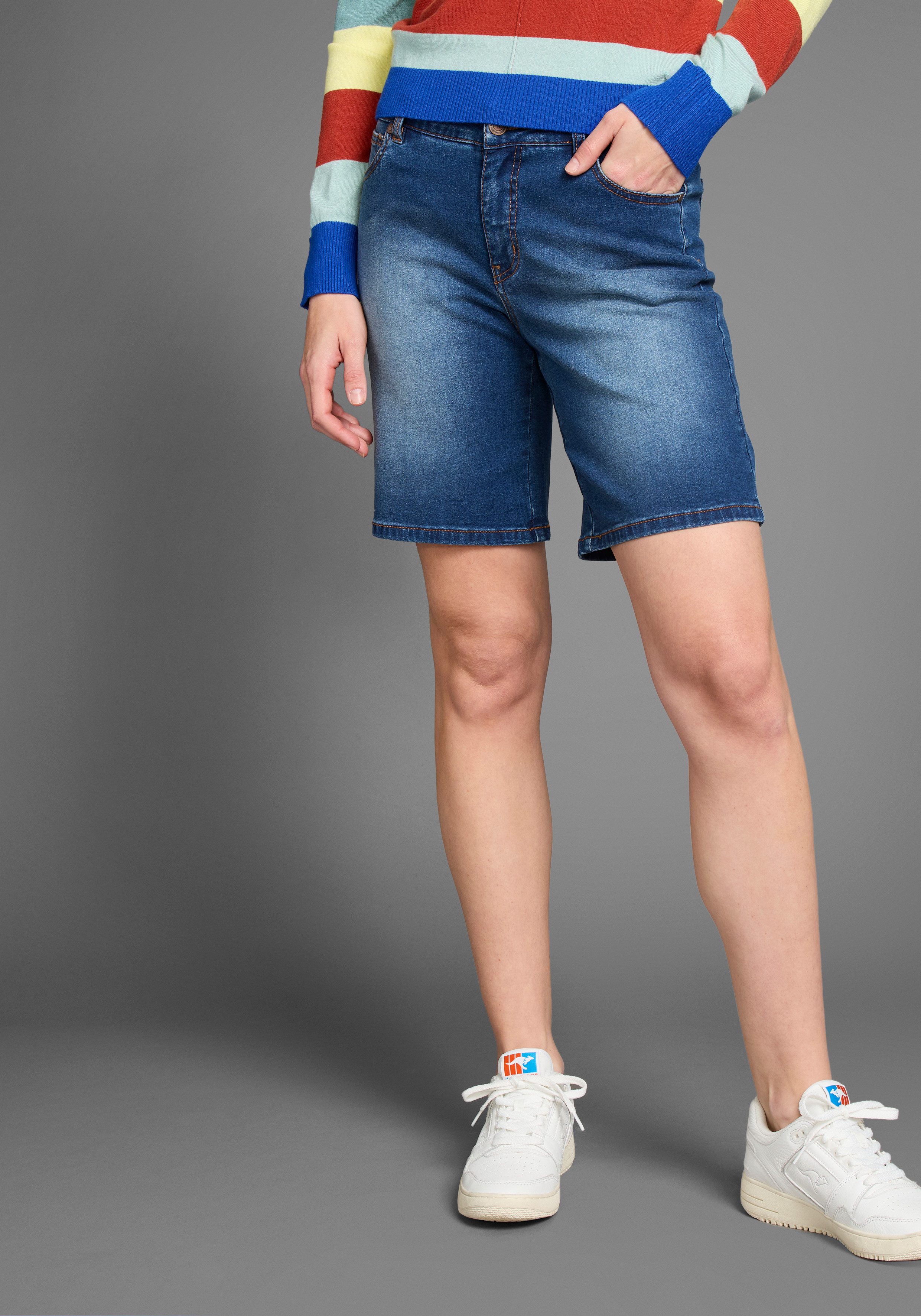 KangaROOS Jeansbermudas High Waist günstig online kaufen