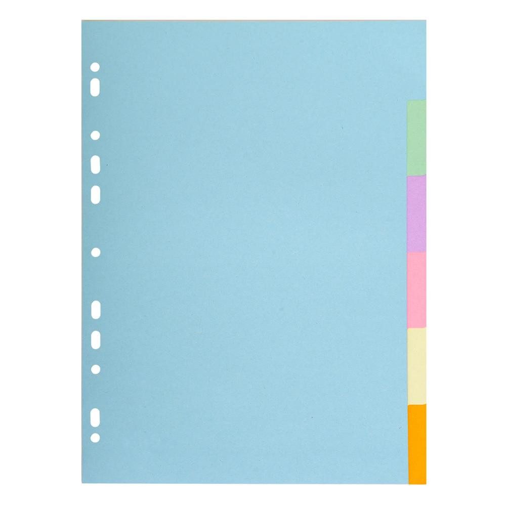 EXACOMPTA Aktenordner Exacompta Register A4 Recy 6tlg pastell