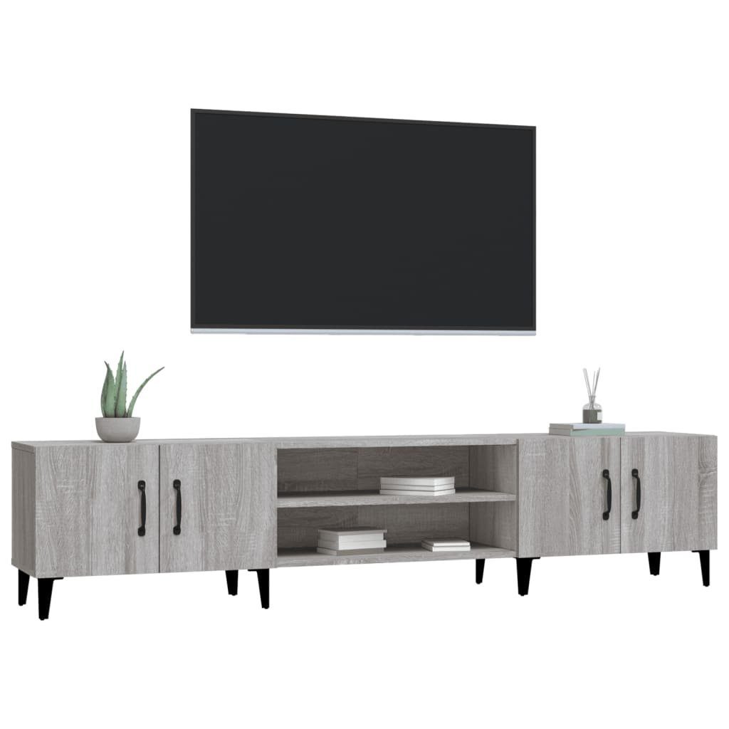 furnicato Grau 180x31,5x40 cm TV-Schrank Sonoma Holzwerkstoff