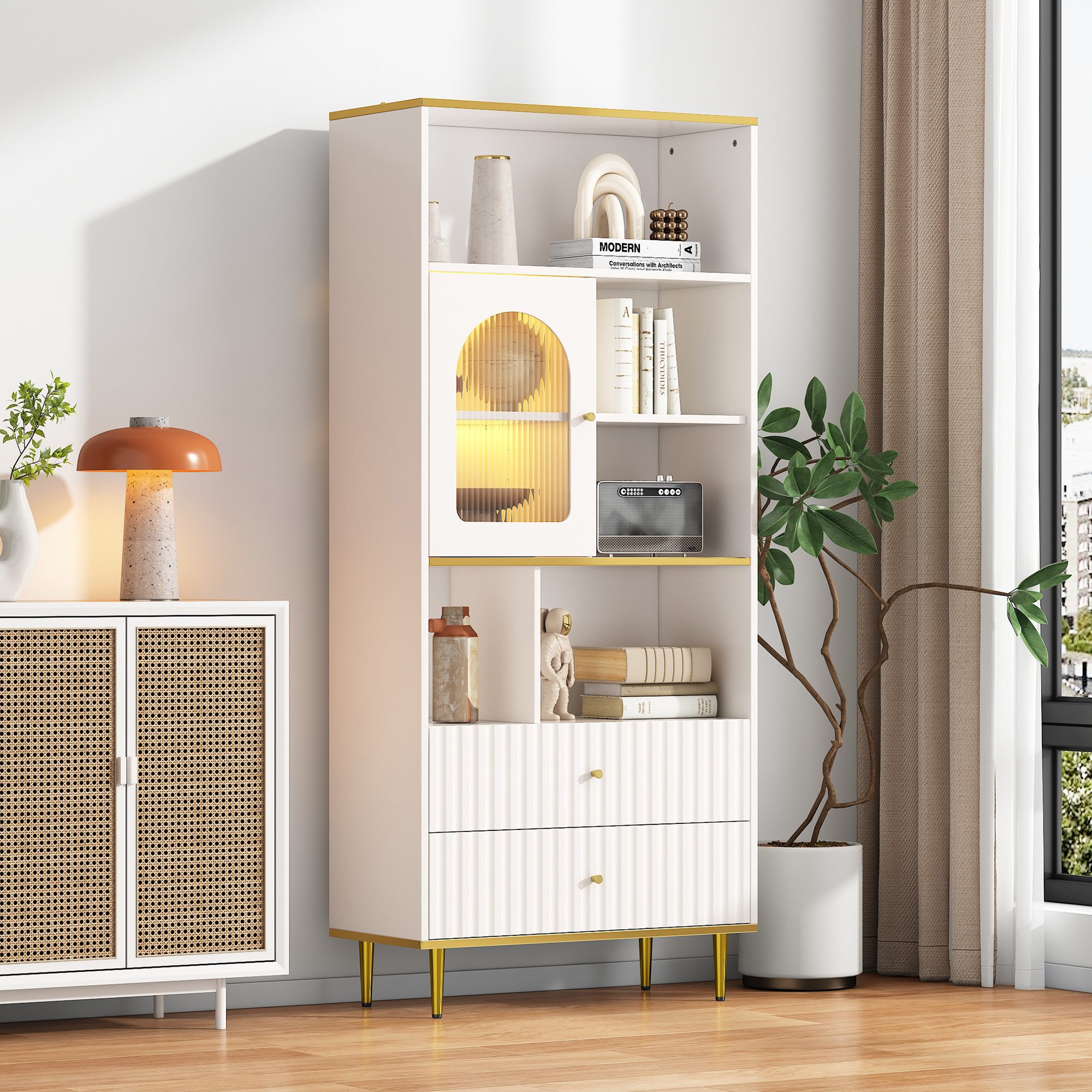 HAUSS SPOLE Vitrine mit LED-beleuchteten Vitrinen, günstig online kaufen