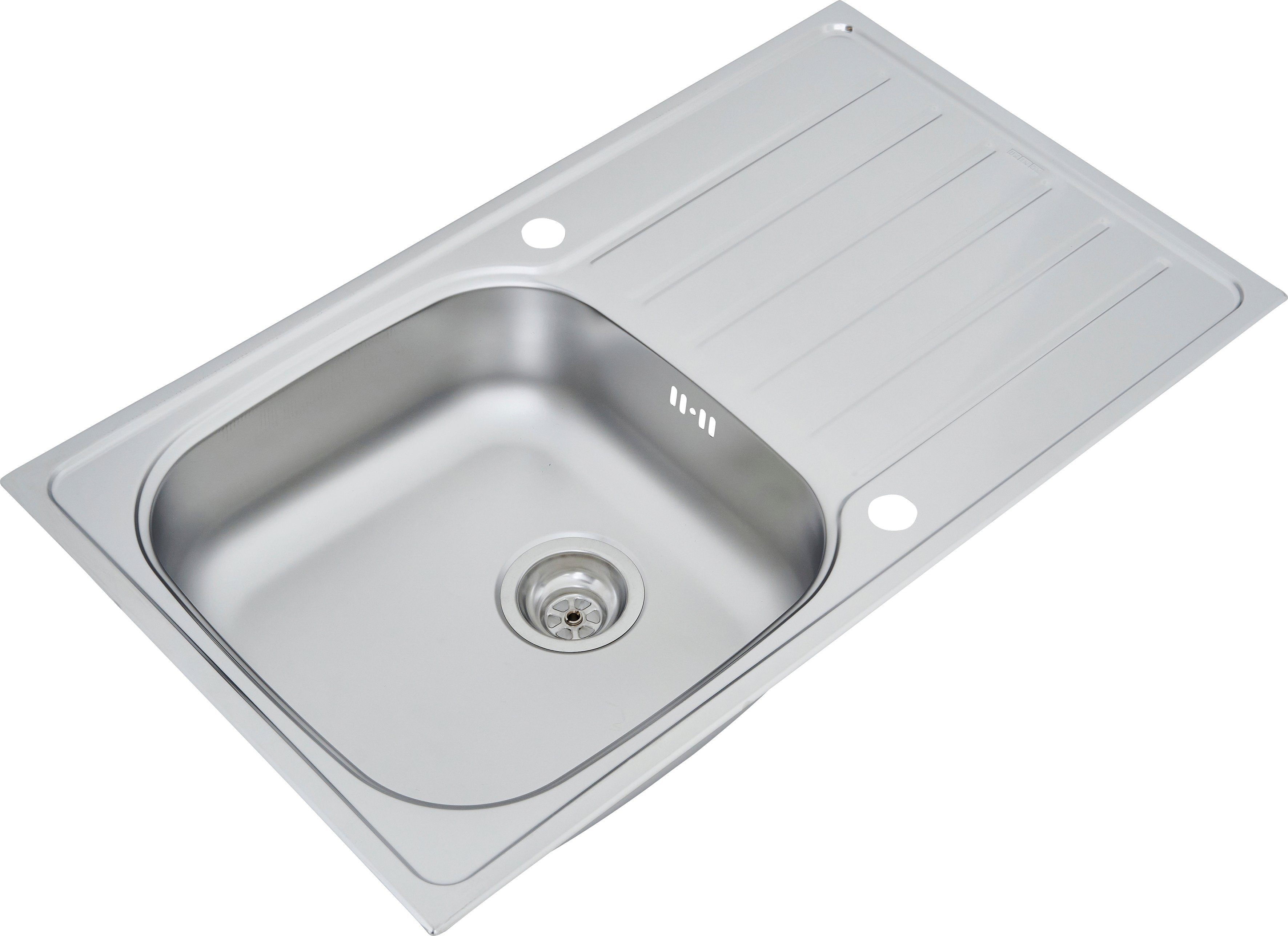 RESPEKTA Edelstahlspüle, 86/50 cm, (1 St)