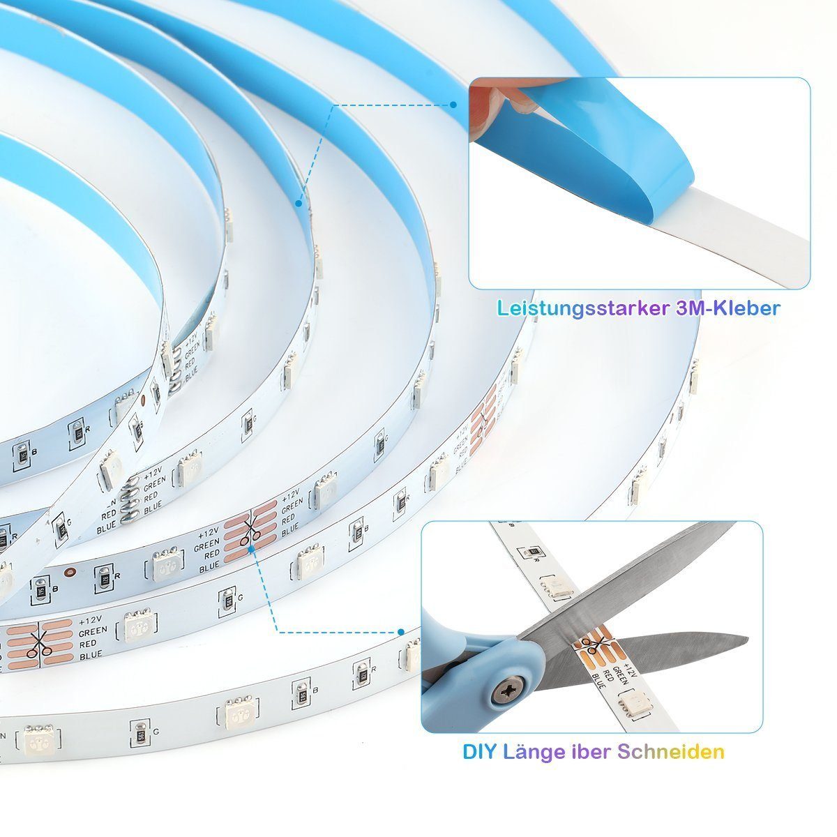 LETGOSPT RGB / LED 10M Wifi 5M Strip, Strip, Bluetooth LED Streifen Stripe LED LED /