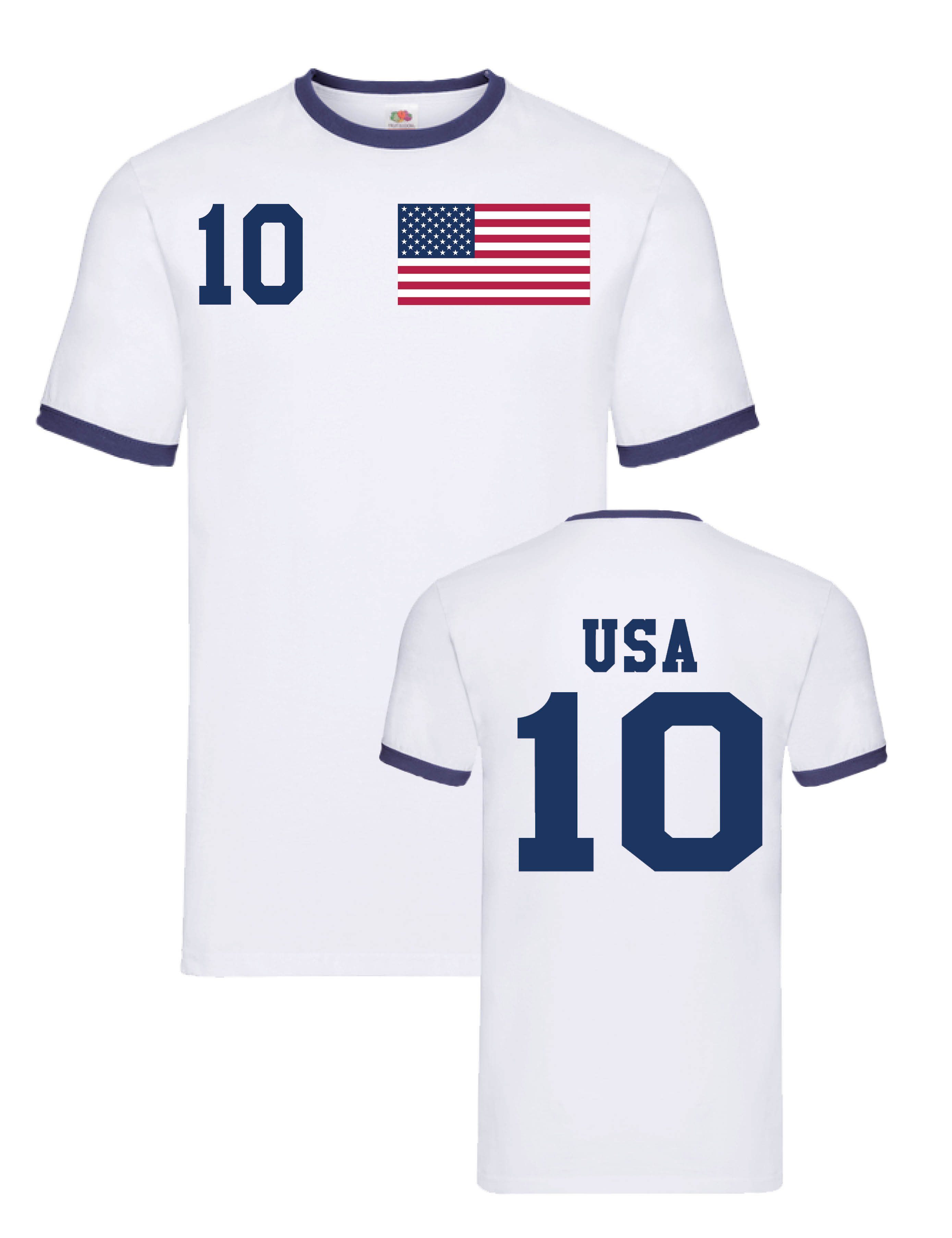 Youth Designz Print-Shirt "USA" Herren T-Shirt mit Fußball Print Geschenk Statement Männer mit stylischen sportlichen Aufdruck für Männer