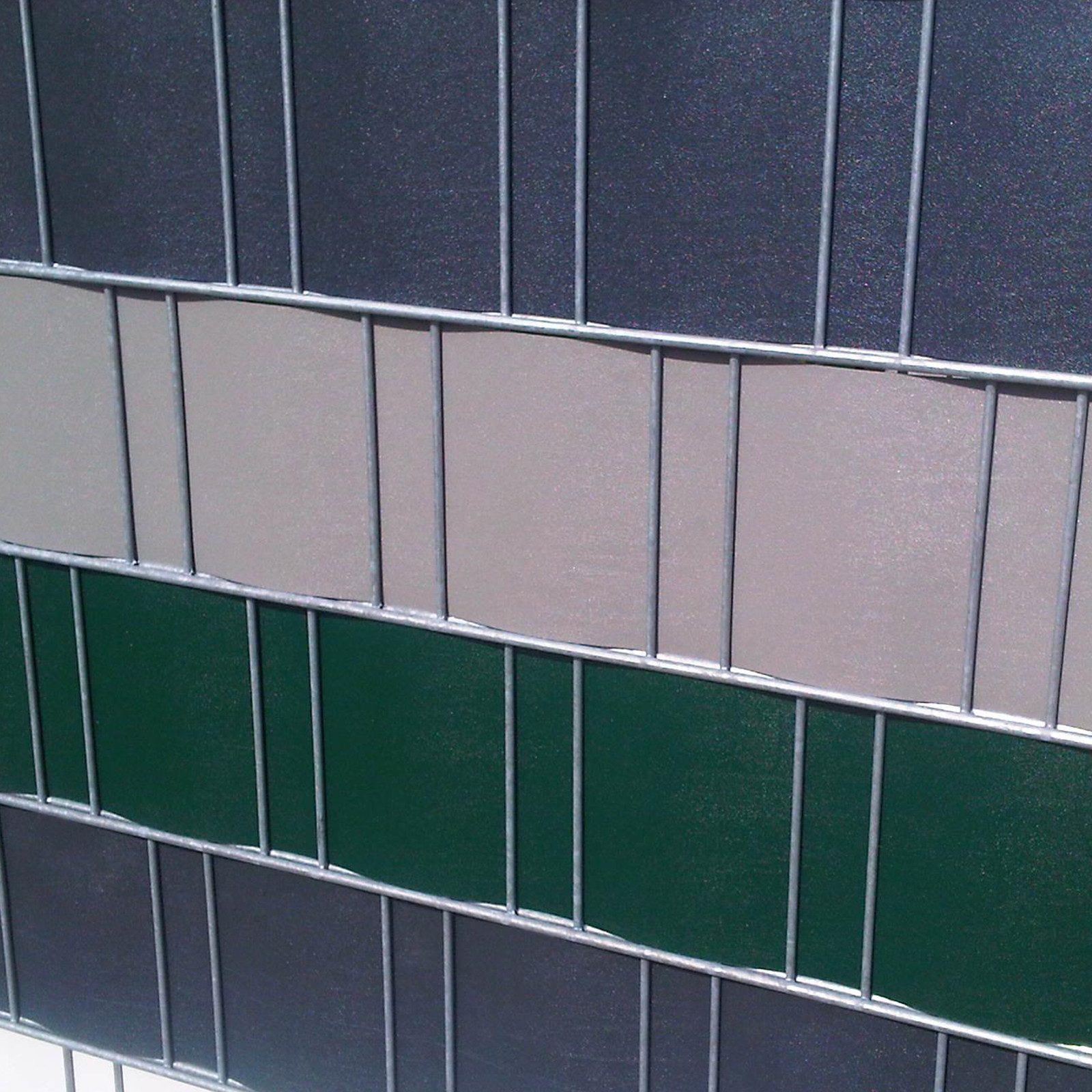 Arvotec Sichtschutzstreifen Sichtschutzstreifen 10x 200 cm verschiedene Farben, keine Klemmschienen nötig