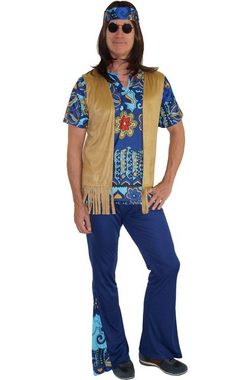 Maylynn Hippie-Kostüm Hippie Kostüm Herren 70er Jahre Herren Retro - Lecam