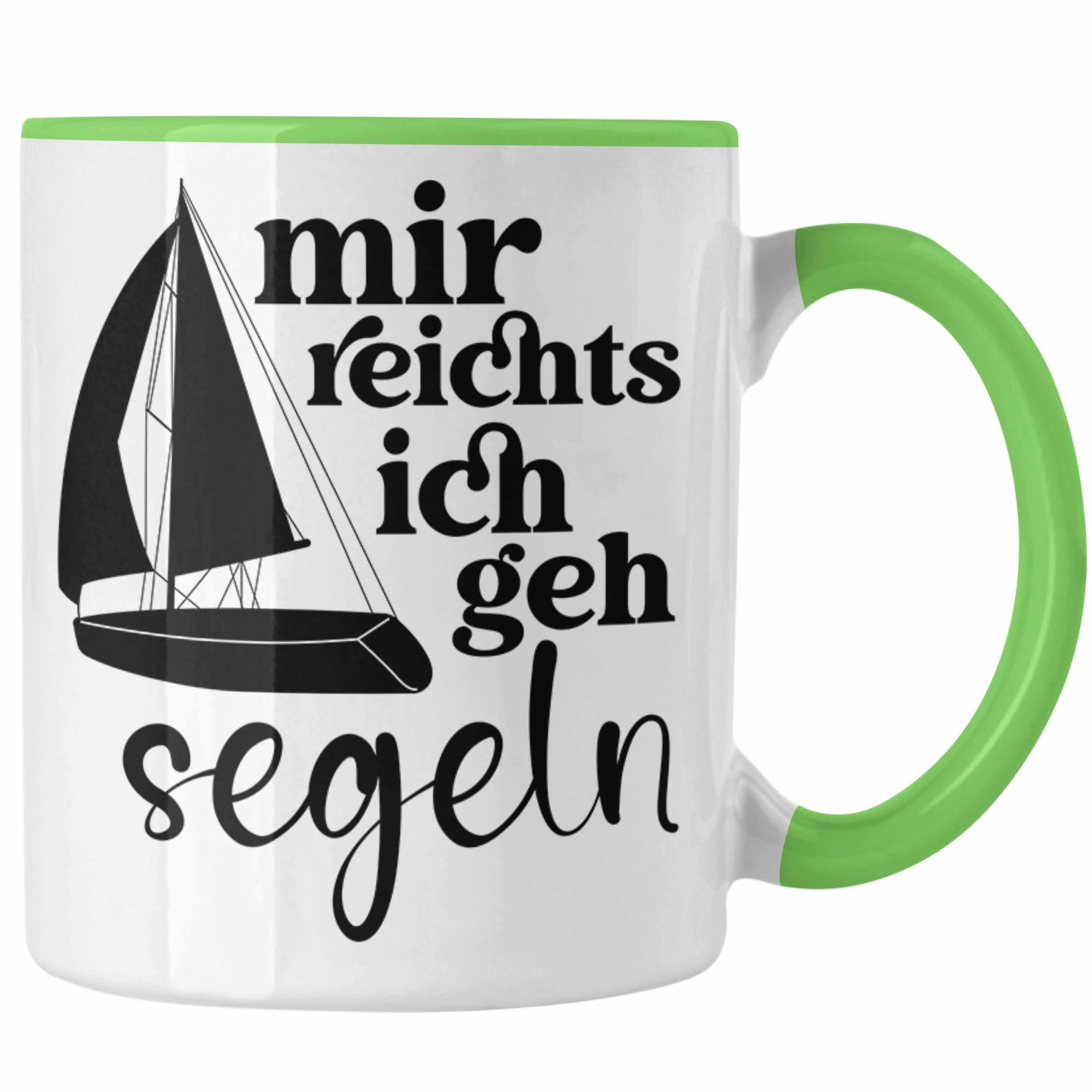 Geschenkidee Kaffeetasse Segler als Tasse Trendation - Segler Tasse Segelboot Spruch Lustiges Grün für Trendation mit