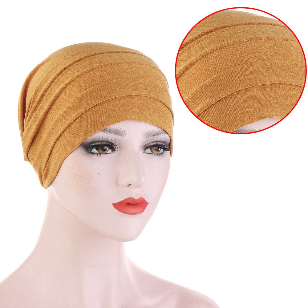 Cachito Strickmütze Haar Wrap für Damen Weich Turban Cap Stretch Jersey Kopftuch Atmungsaktiv Leichtgewicht Turban für Frauen