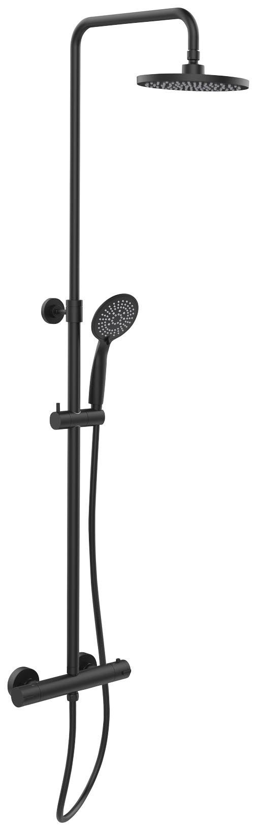 WENKO Duschsystem Young Eco, mit Thermostat-Armatur, inkl. 2 Watersaving Regulatoren