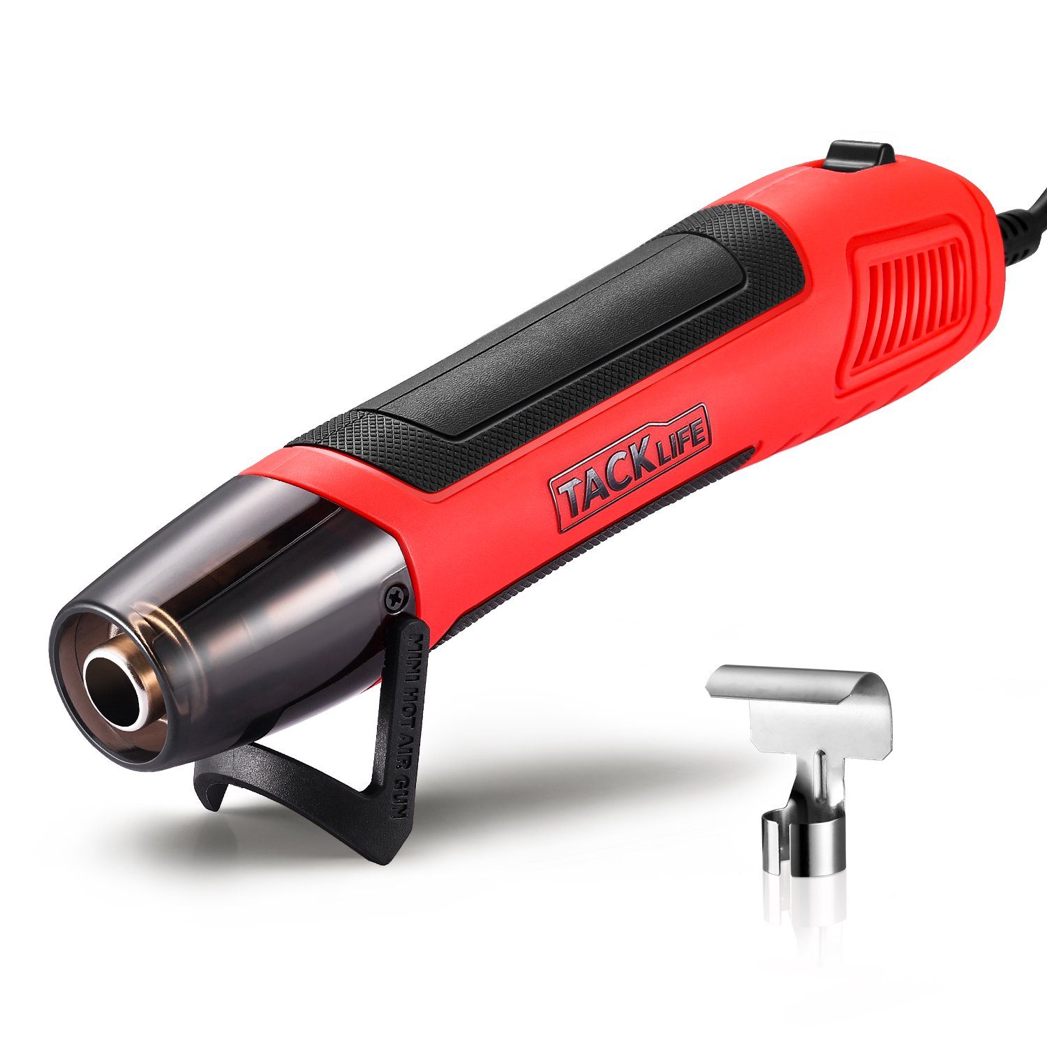 TACKLIFE Heißklebepistole Mini Heißluftpistole, 350 W/662 °F Heißluftpistole, Mini Heißluftgebläse 350W 662°F mit 6,56 Fuß Kabel