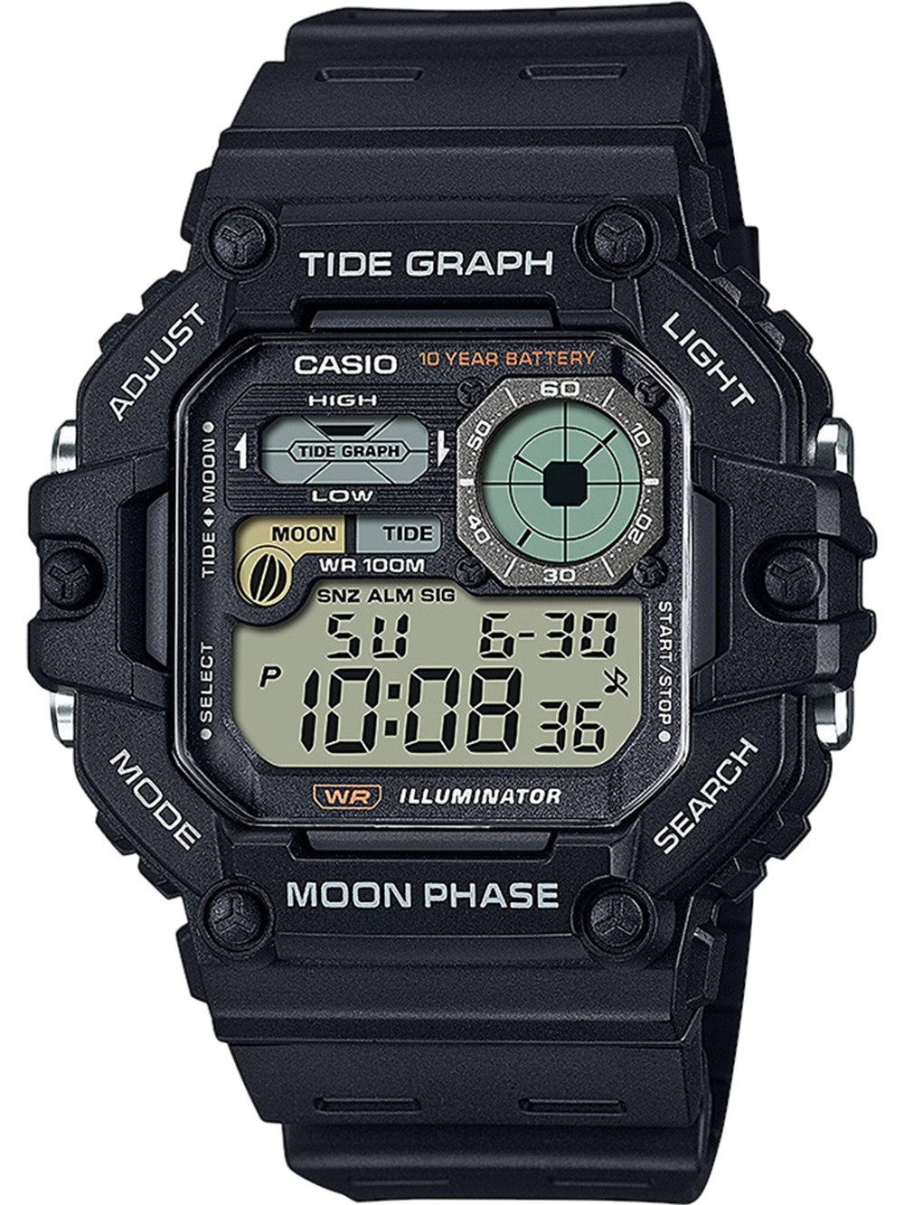 CASIO Quarzuhr Casio WS-1700H-1AVEF Herrenuhr Timeless collection 49mm 10AT günstig online kaufen